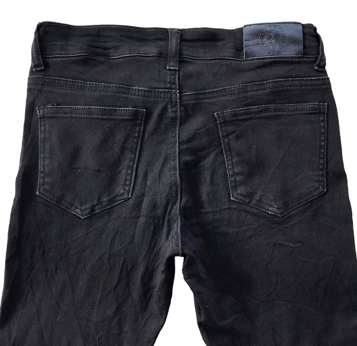 Japanese Brand CH CHROME HEART BLACK PANTS Size US 27 - 2 Thumbnail