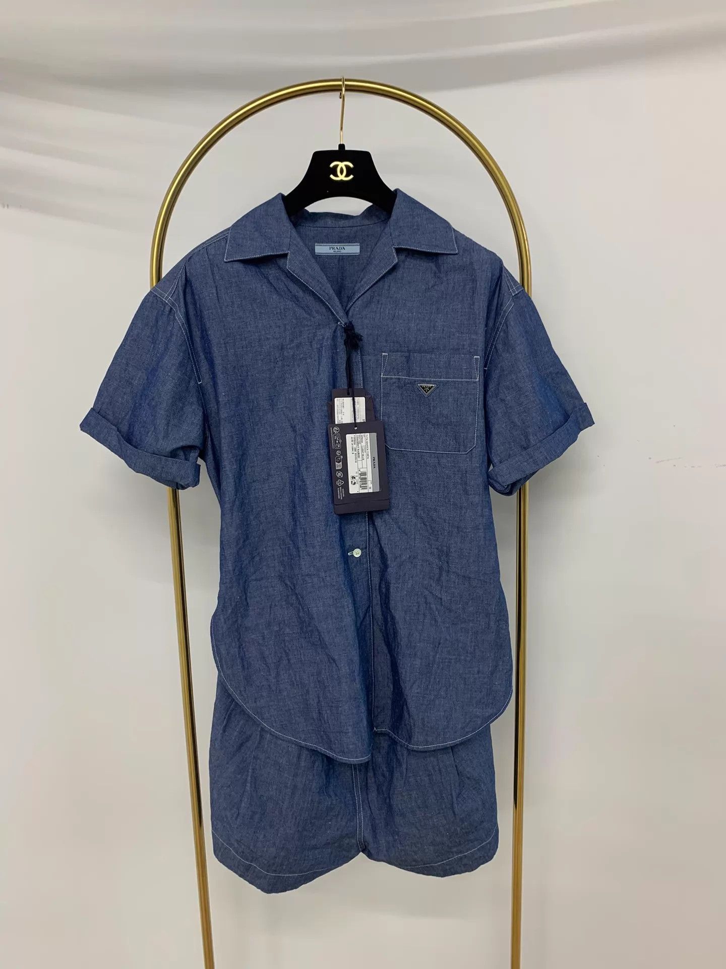 Prada Prada 26 S/S Denim Jumpsuit Women's Size 38 New With Tags Size XS / US 0-2 / IT 36-38 - 1 Thumbnail