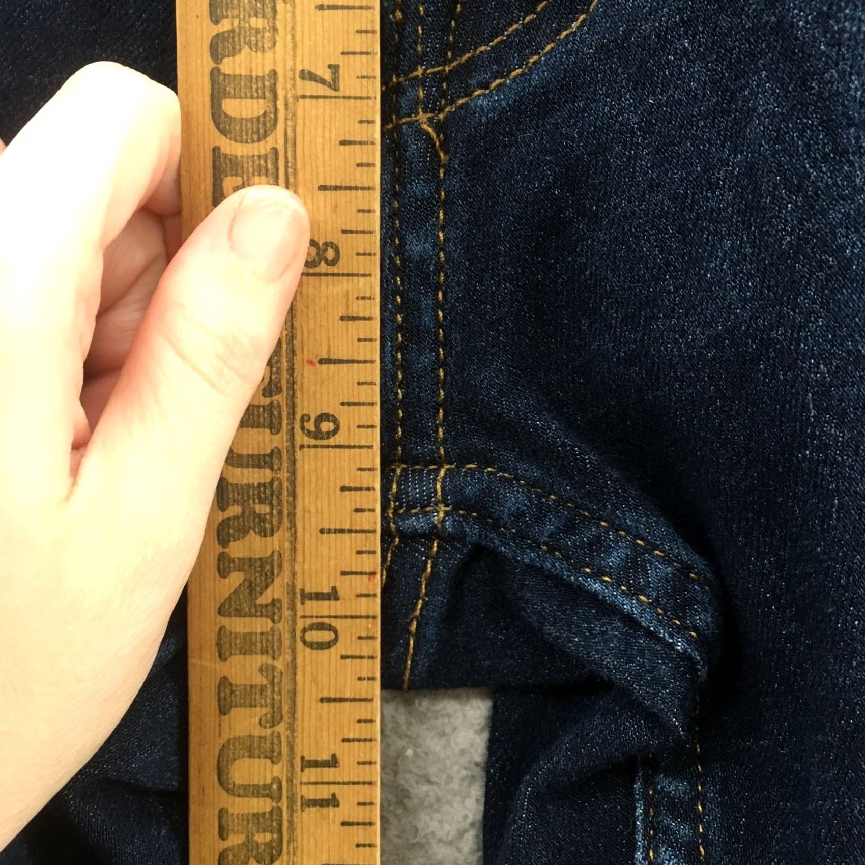 Abercrombie & Fitch Abercrombie & Fitch Jeans Skinny Taper Mens 28x28 Blue Denim Zip Regular Rise 5-Pocket Modern Classic Size 28" / US 6 / IT 42 - 7 Thumbnail