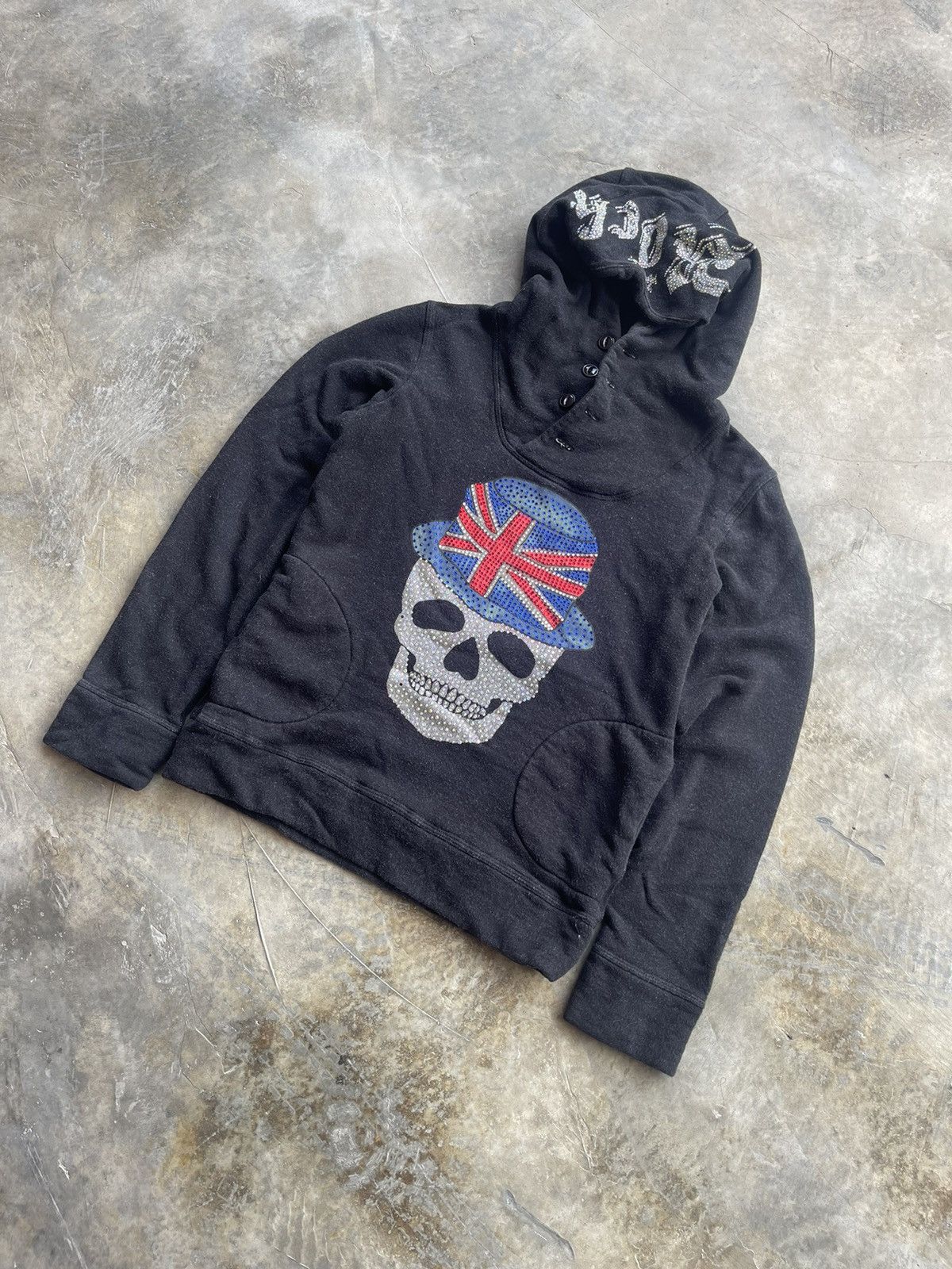 Japanese Brand Vintage Only Lalacub Japan Skull Big Logo Hoodie Size US XS / EU 42 / 0 - 3 Thumbnail
