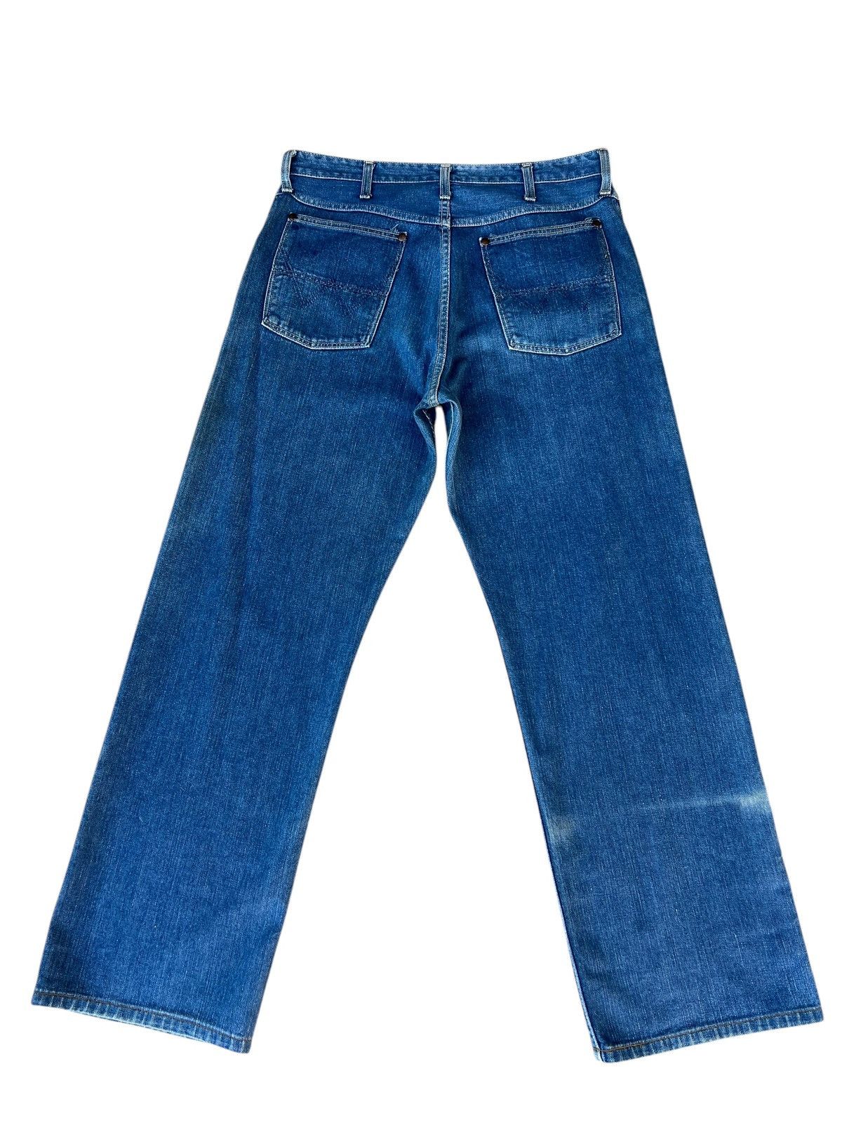 Vintage Vintage 90s Wrangler Blue Bell Fade Denim Selvedge Jeans Size US 34 / EU 50 - 15 Thumbnail