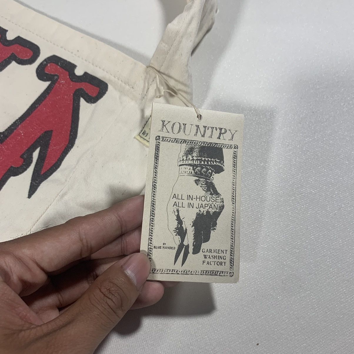 Kapital KAPITAL KOUNTRY FACTORY COTTON TWILL BOOK BAG ECRU Size ONE SIZE - 6 Thumbnail