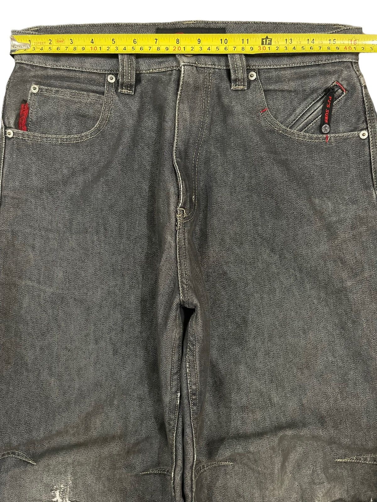 JNCO Vintage Japanese PJ’S Surf Distress Style Baggy Jeans Size US 32 / EU 48 - 13 Thumbnail