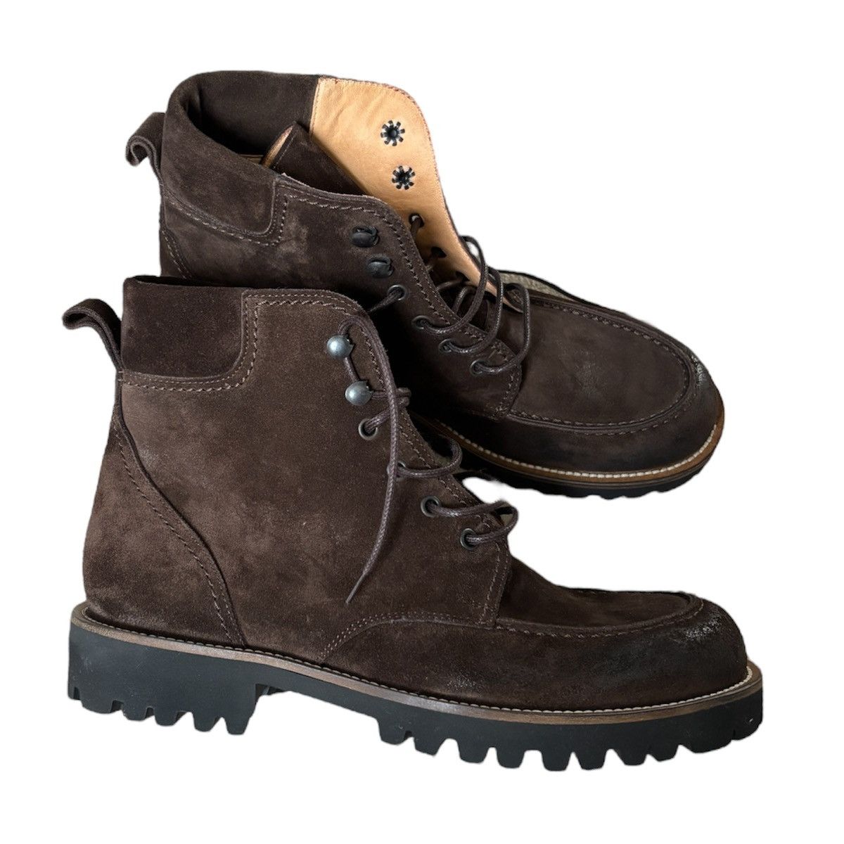 Eleventy Eleventy Brown Leather & Suede Boots Size US 8 / EU 41 - 3 Thumbnail