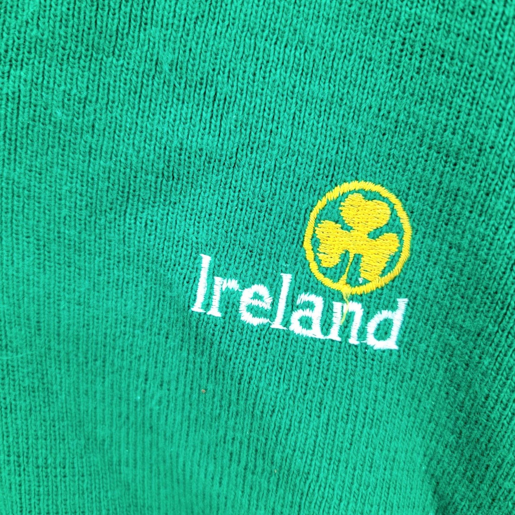 Vintage VINTAGE Emerald Sports IRELAND KNIT SWEATER MENS L Green Shamrock 80s Crew Neck Pullover Knit Embroidered Logo 80s Men Size US L / EU 52-54 / 3 - 2 Thumbnail