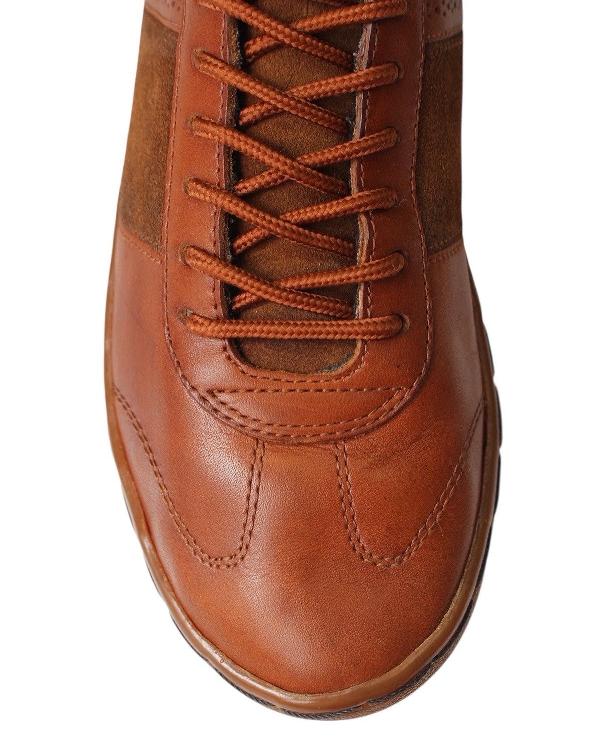 Fred Perry × Vintage 2014 FRED PERRY BRYON LOW LEATHER /SUEDE SNEAKERS Size US 7 / EU 40 - 5 Thumbnail