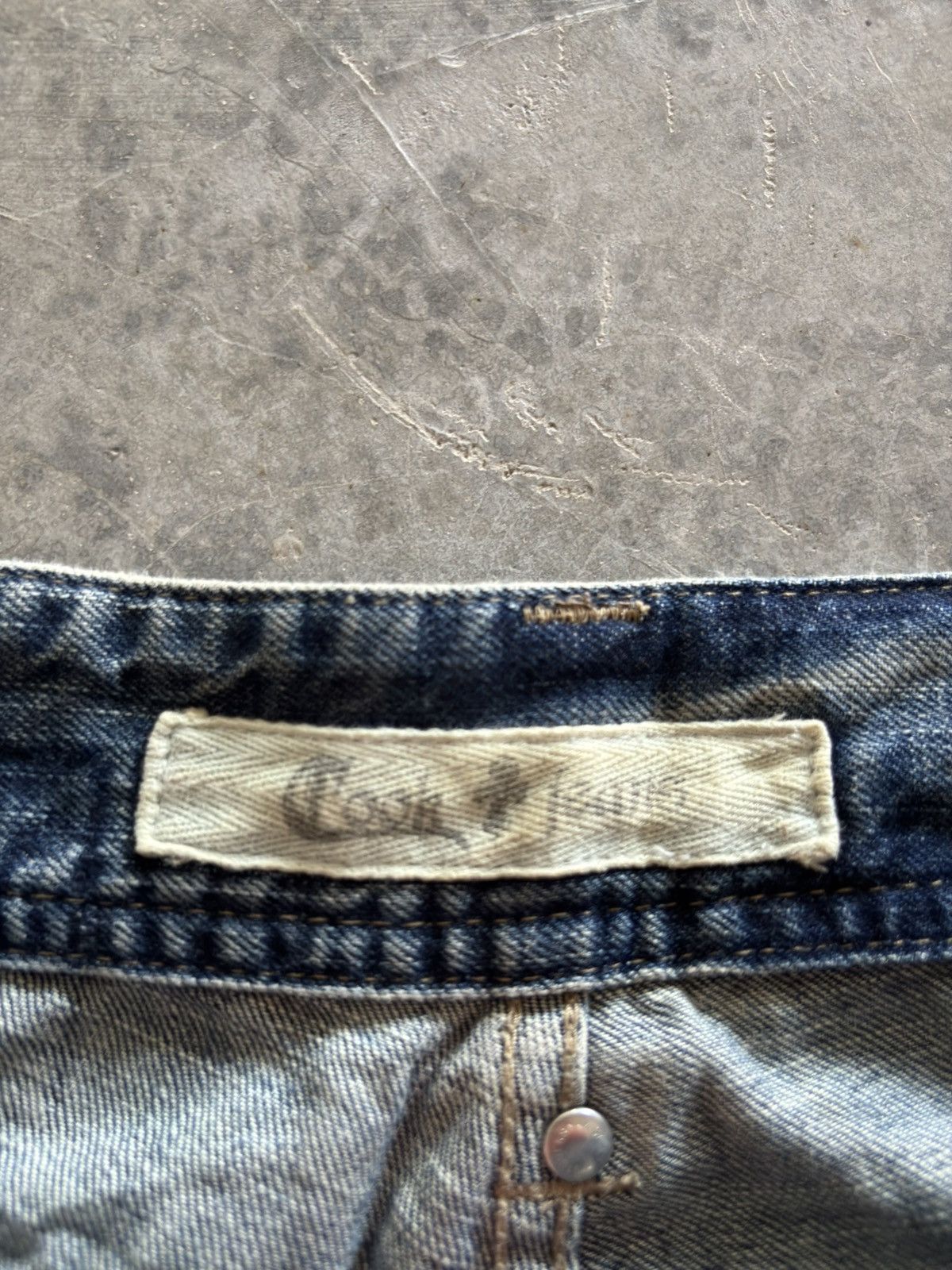 Japanese Brand COOK JEANS distressed japanese punk rockstar grunge low rise Size US 27 - 5 Thumbnail
