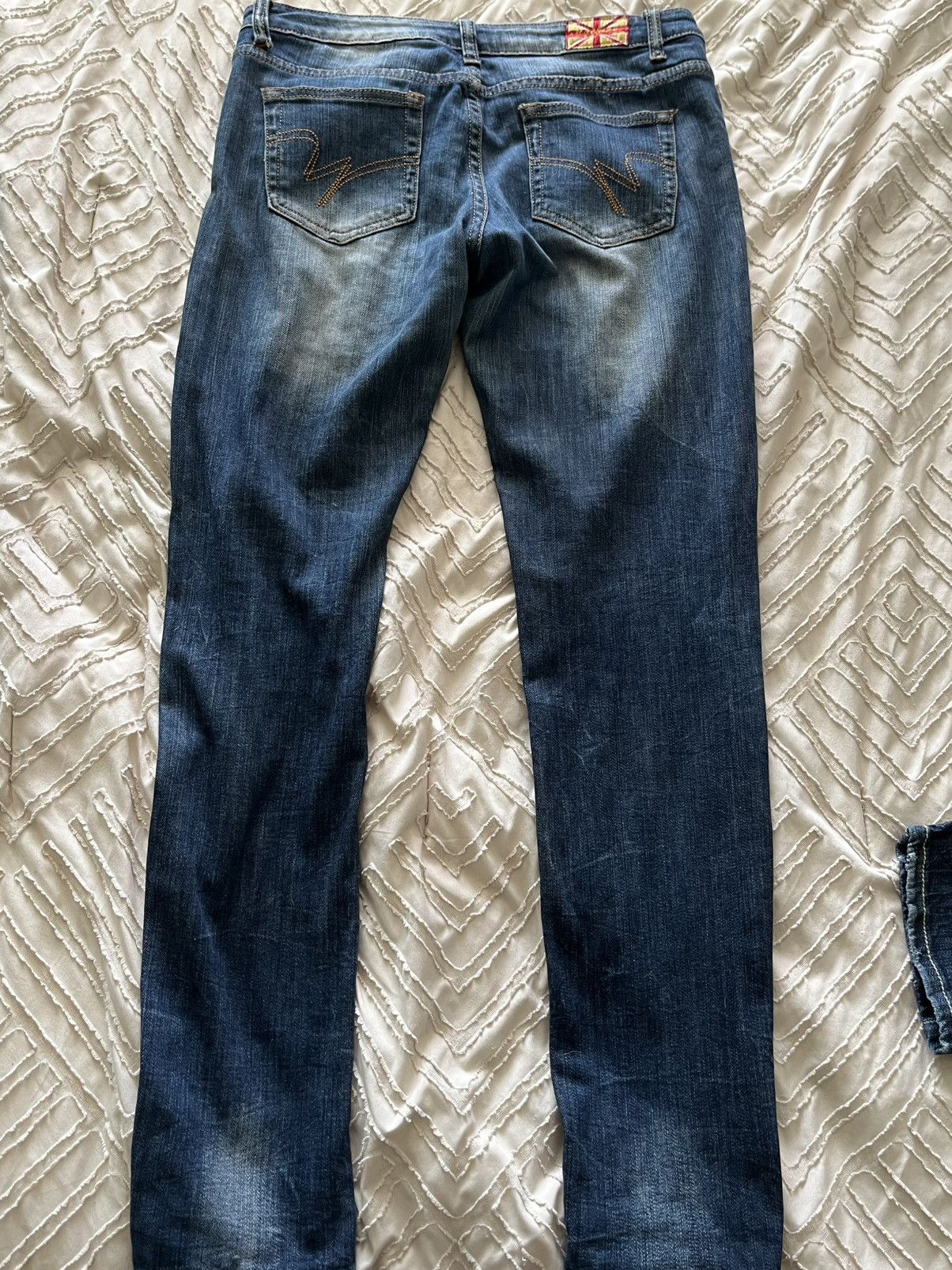 Jean Machine Women’s Authentic Y2K Machine Nouvelle Mode Blue Jeans Size 31" - 3 Thumbnail