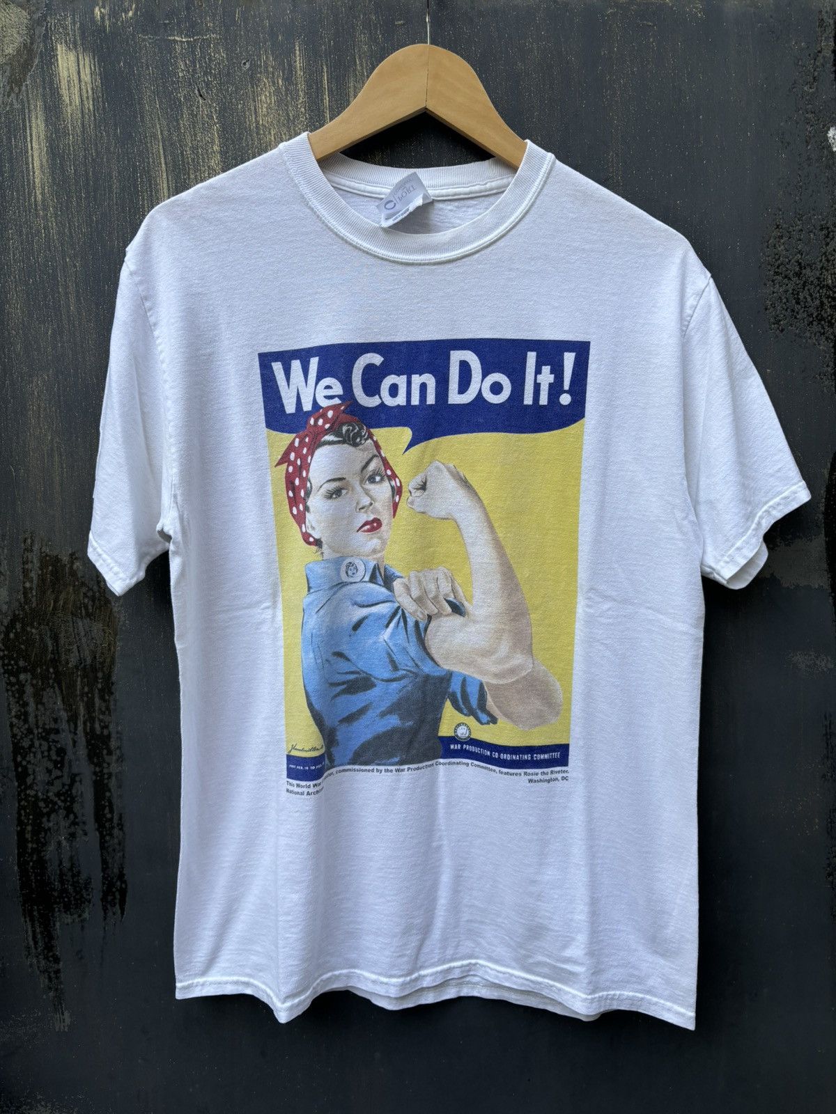 Vintage RARE! Vintage 90’s Promo Art Poster War II We Can Do It Size US M / EU 48-50 / 2 - 2 Thumbnail