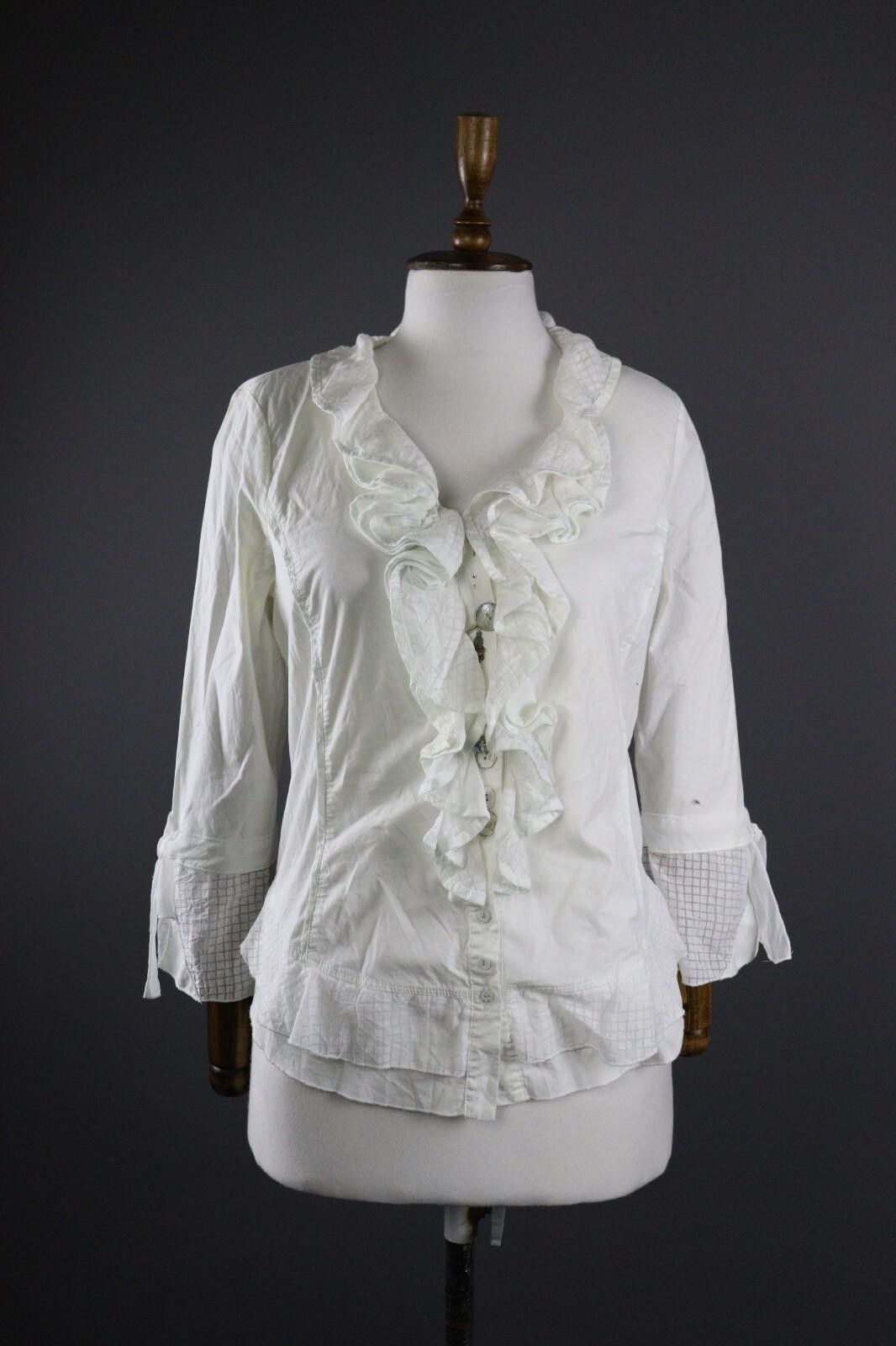 Designer Elisa Cavaletti Club Sono Italiano Blouse Shirt Size S / 1 Size S / US 4 / IT 40 - 2 Thumbnail