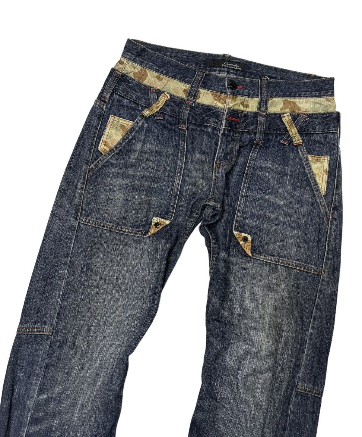 Kapital 🔥DOUBLE WAIST DENIM DOMINATE HANDCRAFTED JEANS Size US 34 / EU 50 - 3 Thumbnail