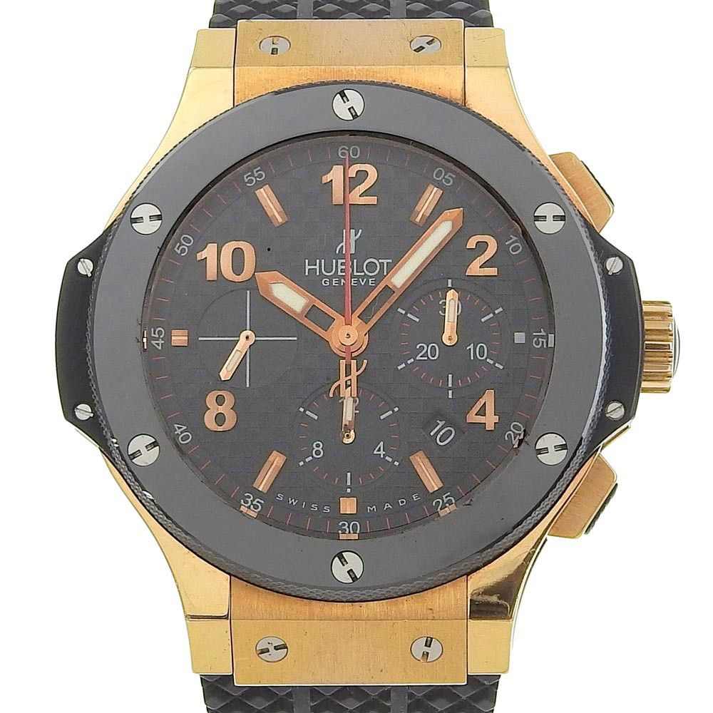 Hublot Hublot Big Bang Evolution Chronograph Automatic Watch Rose Gold and Rubber Size ONE SIZE - 1 Thumbnail