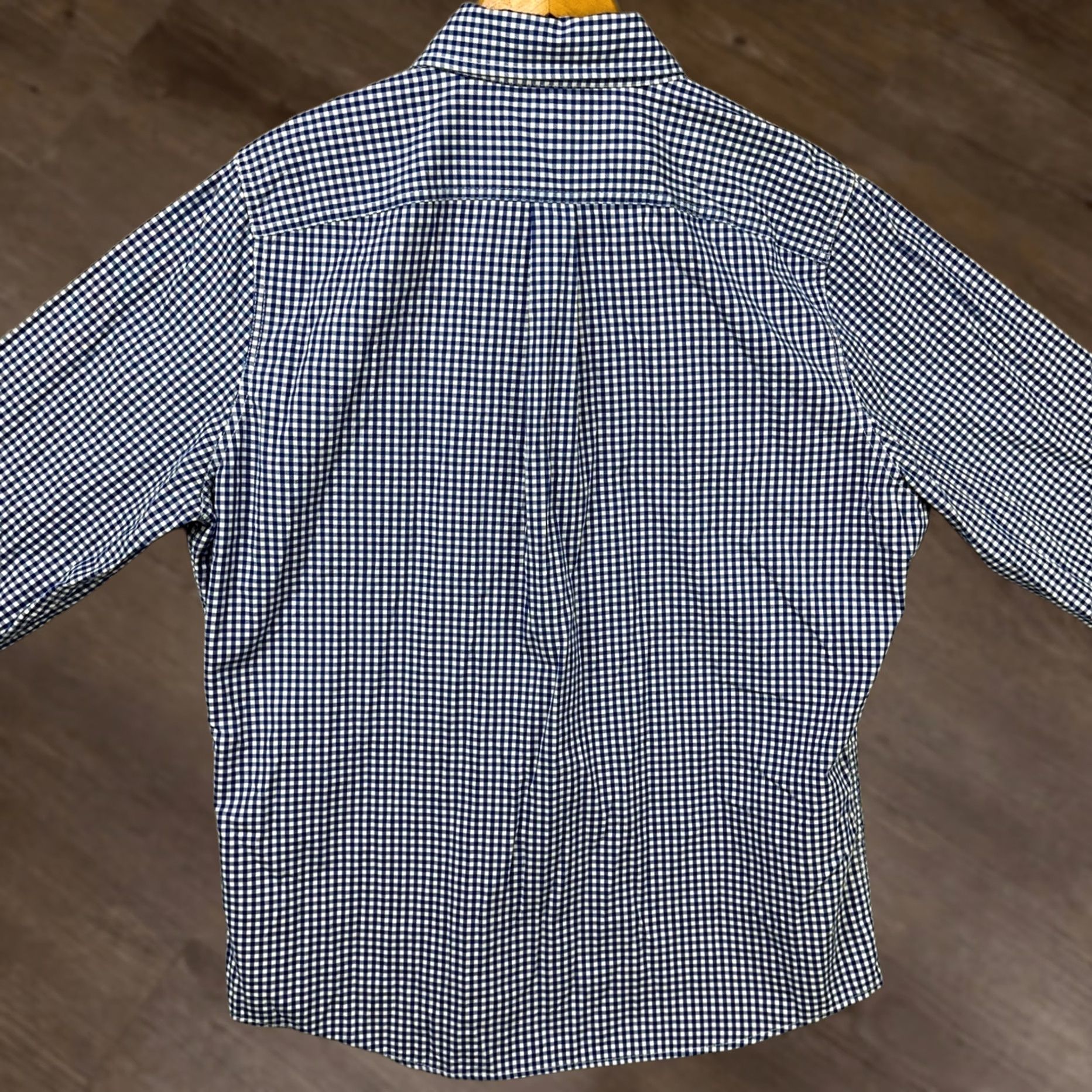 Abercrombie & Fitch Abercrombie & Fitch Shirt Button Down Mens 2XL Blue White Gingham Check Muscle Fit Size US XXL / EU 58 / 5 - 1 Thumbnail