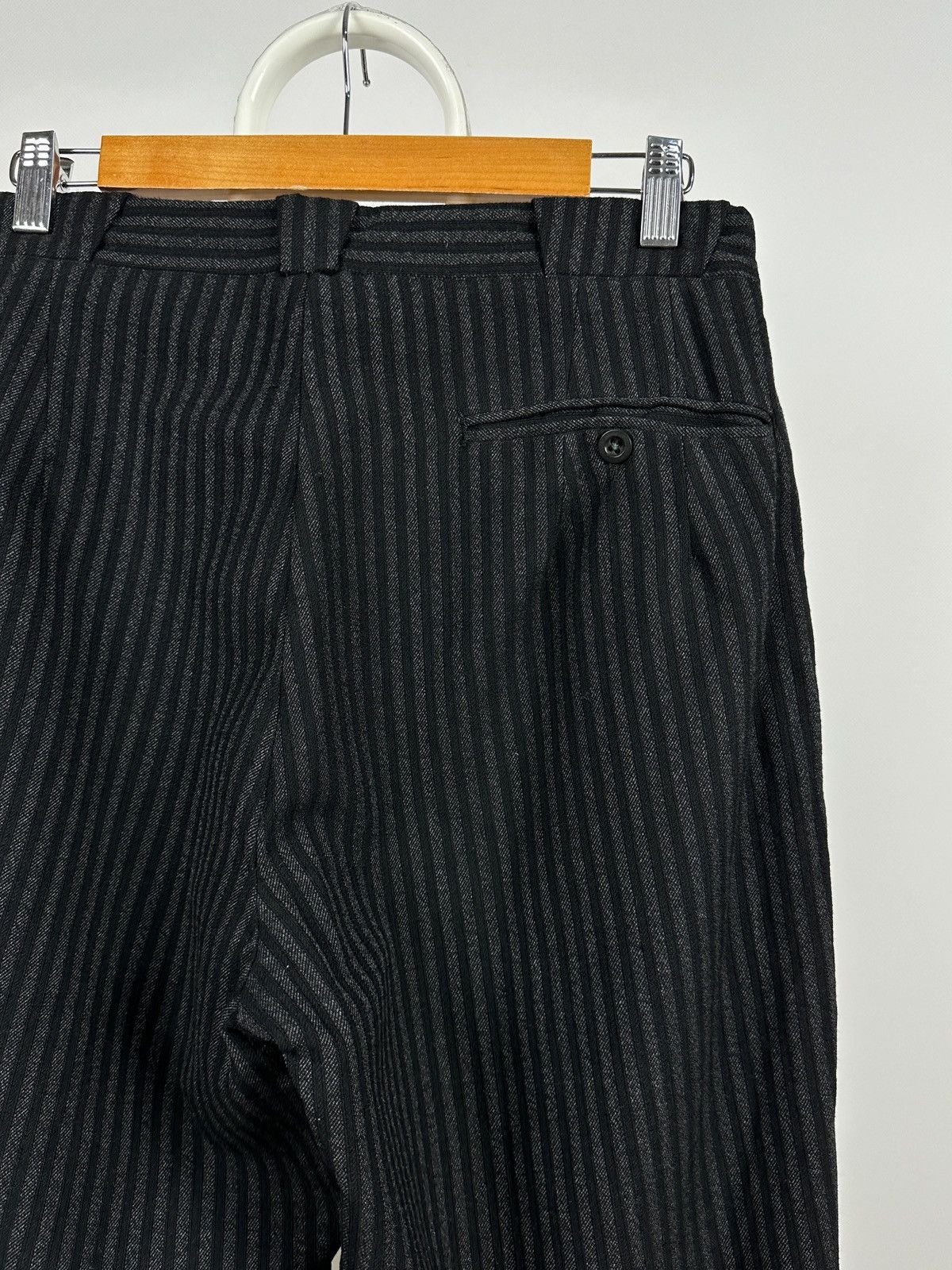 Vintage 1930-50s Antique European Work High Waist Wool Trousers Size US 30 / EU 46 - 13 Thumbnail