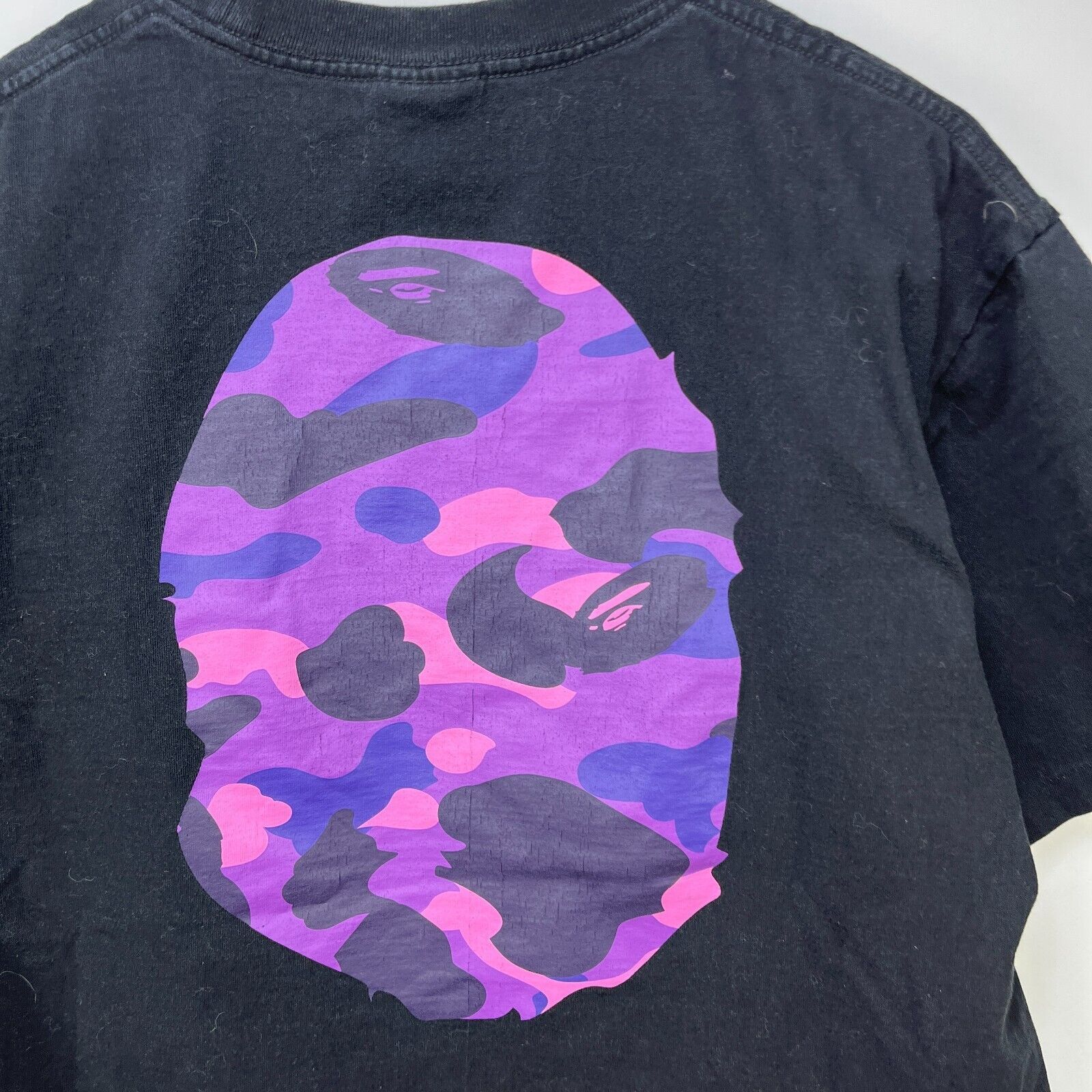Bape × Vintage BAPE Purple Camo Big Ape Head T Shirt XL A Bathing Size US XL / EU 56 / 4 - 9 Thumbnail