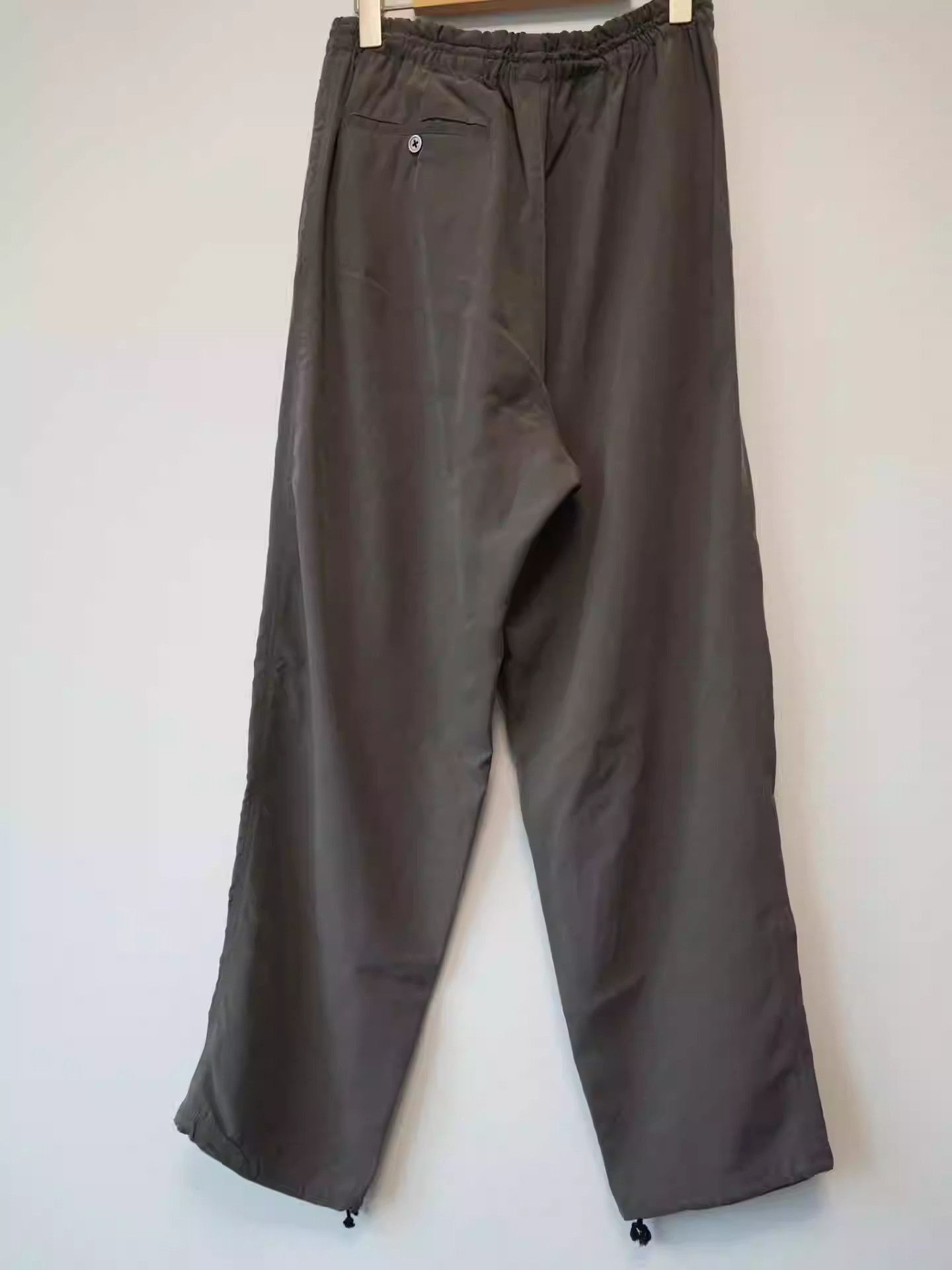 Yohji Yamamoto Yohji Yamamoto Mate Period Silk Grey Drawstring Pants-2505 Size US 30 / EU 46 - 2 Thumbnail