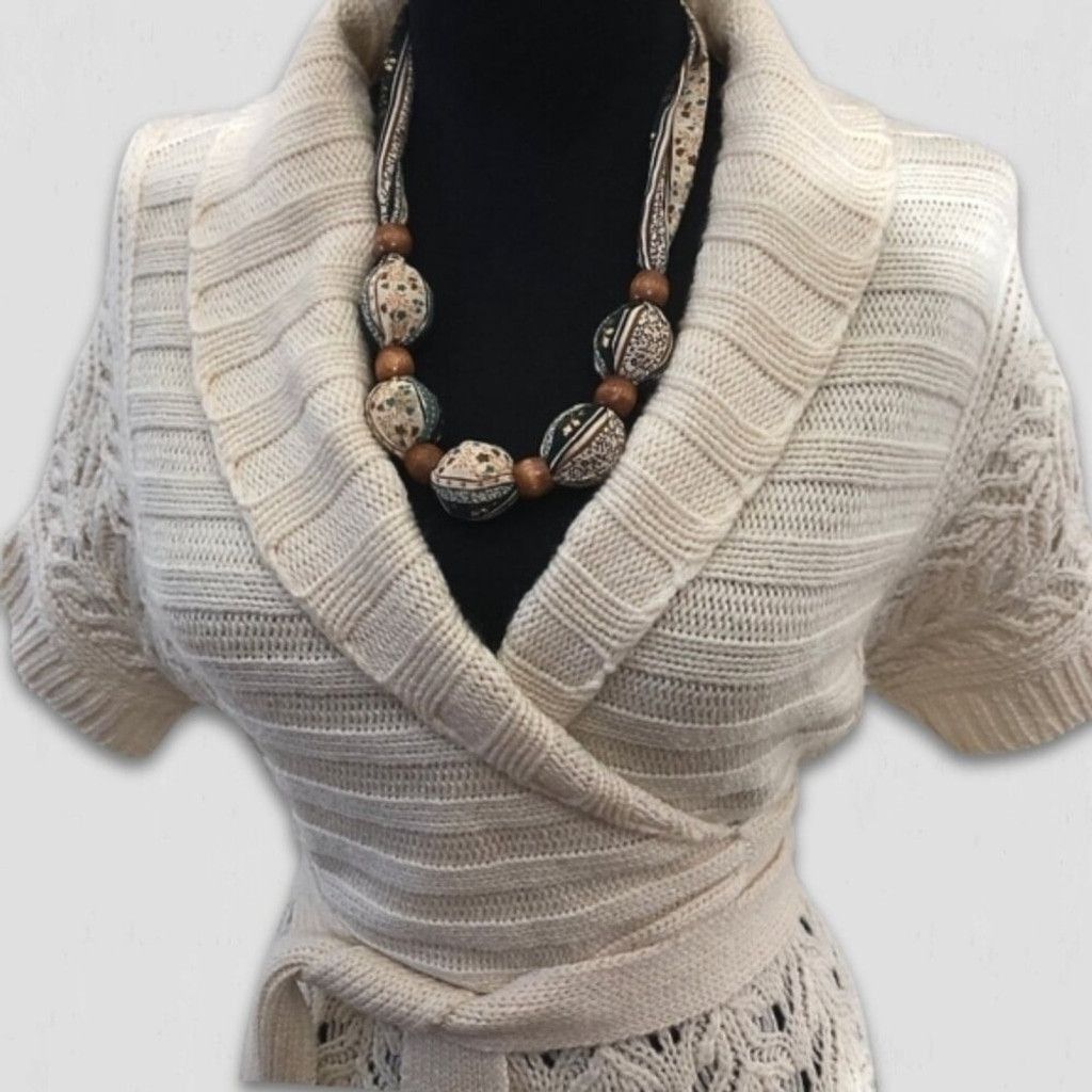 Victoria's Secret Moda Internacional Victoria's Secret Y2K Sweater Dress Cream Size S / US 4 / IT 40 - 4 Thumbnail