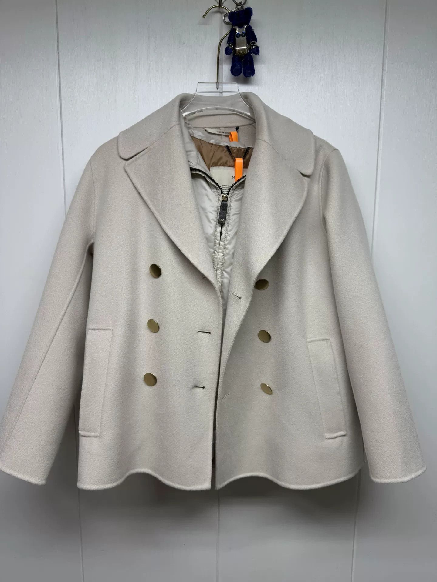 Max Mara Maxmara Double-Breasted Wool Coat Size US XS / EU 42 / 0 - 1 Thumbnail