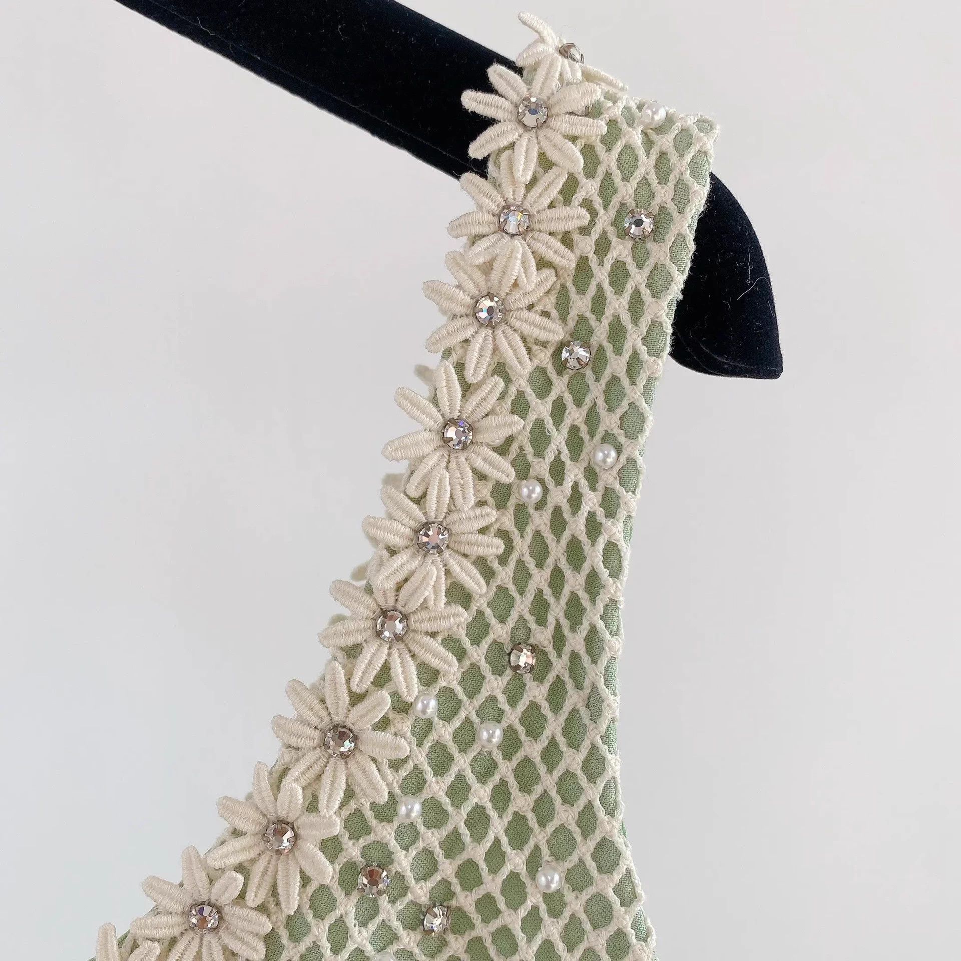 Miu Miu MIU MIU Heavily Crafted Green Cami Dress 42 Size M / US 6-8 / IT 42-44 - 3 Thumbnail