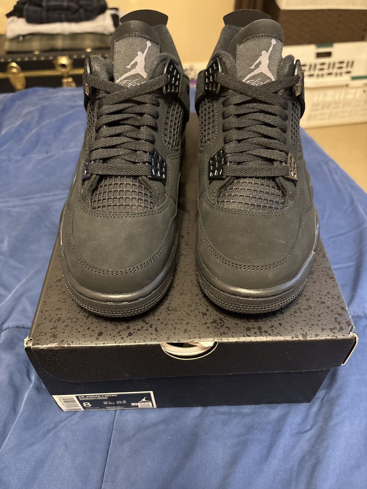Jordan Brand Jordan 4 Black Cat Size 8 ( Have 8-13) Size US 8 / EU 41 - 1 Thumbnail