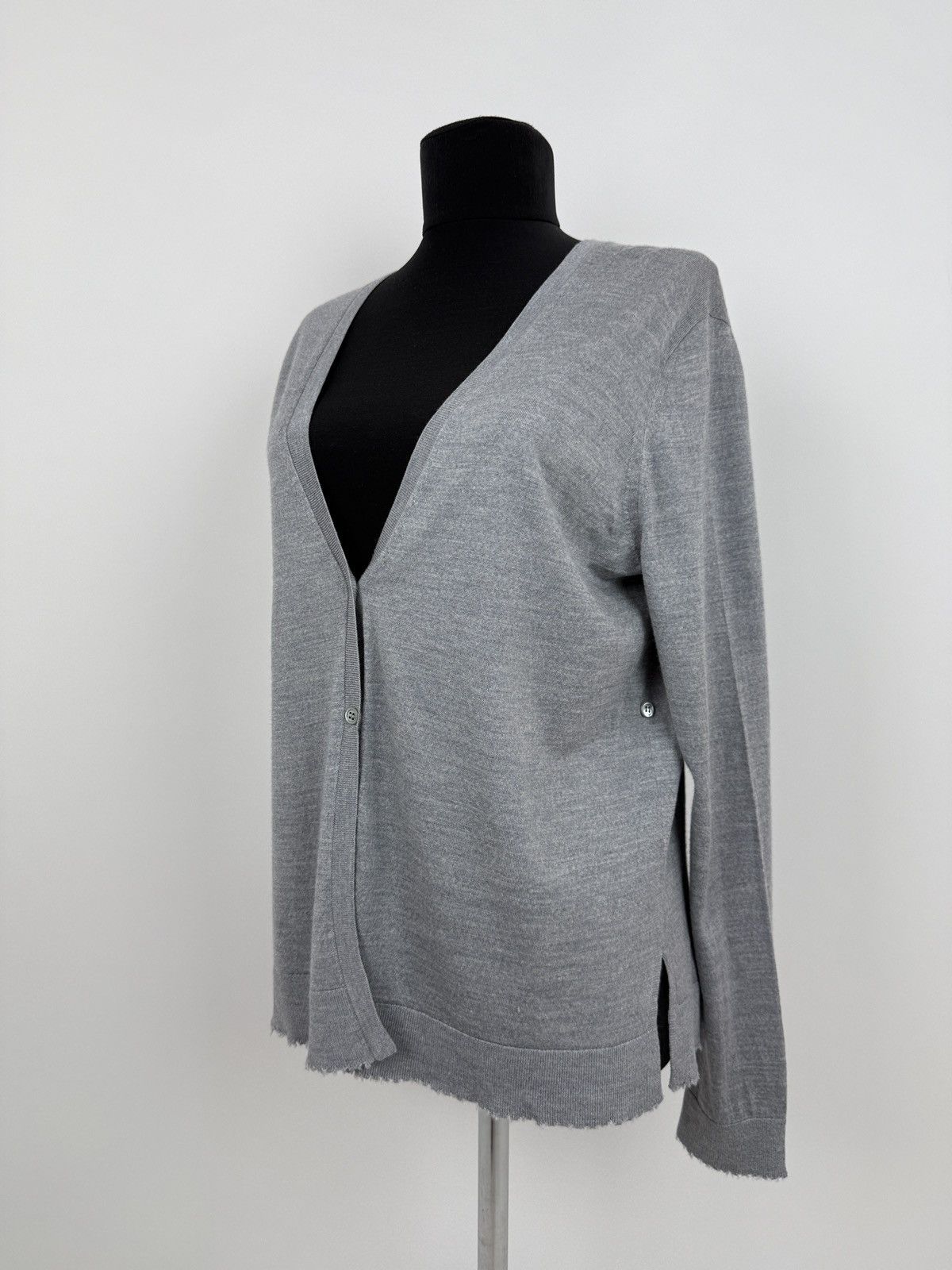 DOROTHEE SCHUMACHER Dorothee Schumacher Grey Wool Relaxed Cardigan L-XL Size XL / US 12-14 / IT 48-50 - 1 Thumbnail