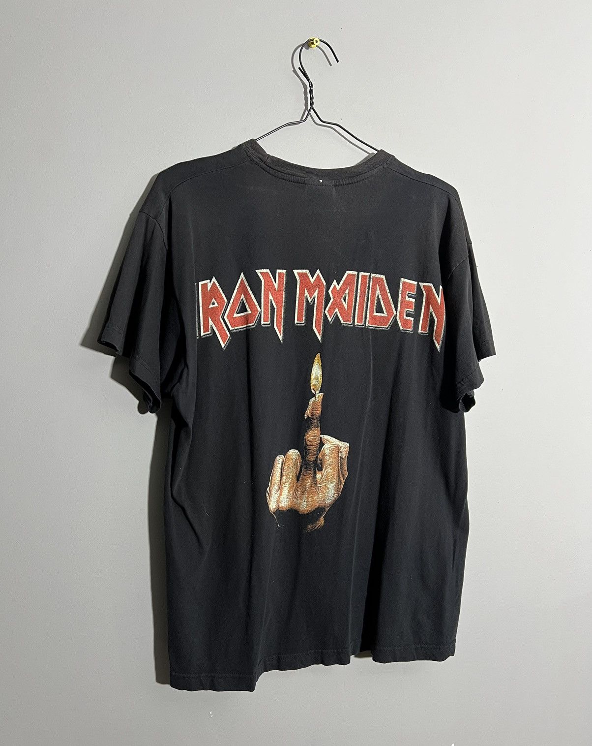 Iron Maiden × Vintage Vintage Iron Maiden Horror Black Rock T-Shirt Size US L / EU 52-54 / 3 - 8 Thumbnail