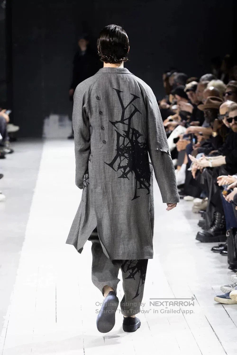 Yohji Yamamoto Yohji Yamamoto Houndstooth Pattern Coat. Size US L / EU 52-54 / 3 - 3 Thumbnail