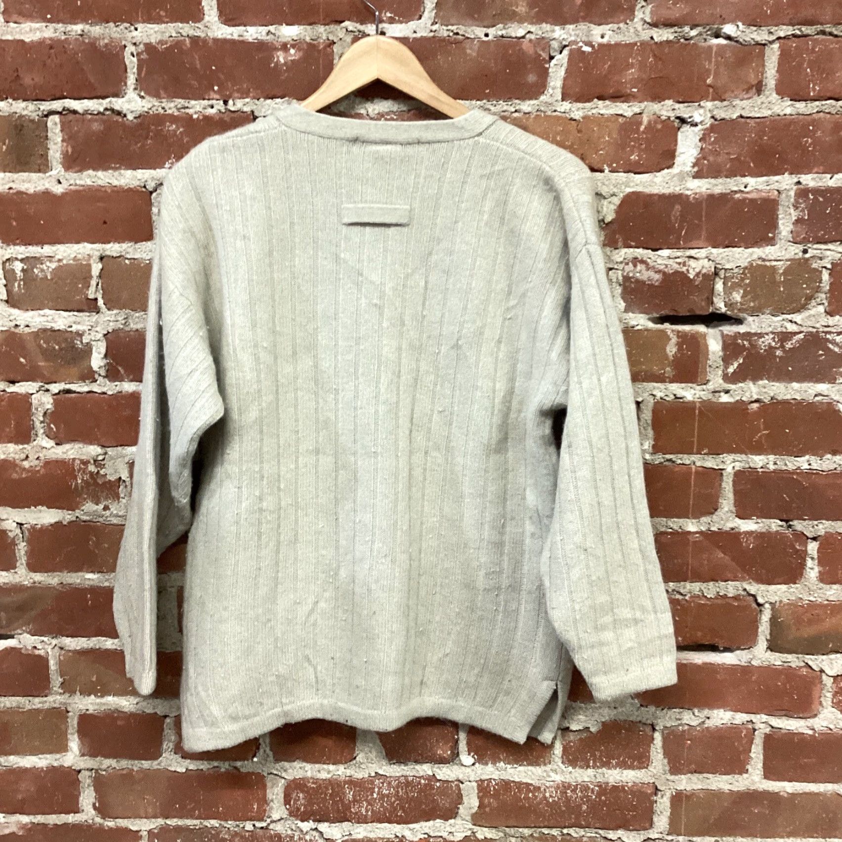 Vintage VINTAGE The Limited Womens Cardigan Sweater Beige Lambswool S Size S / US 4 / IT 40 - 3 Thumbnail