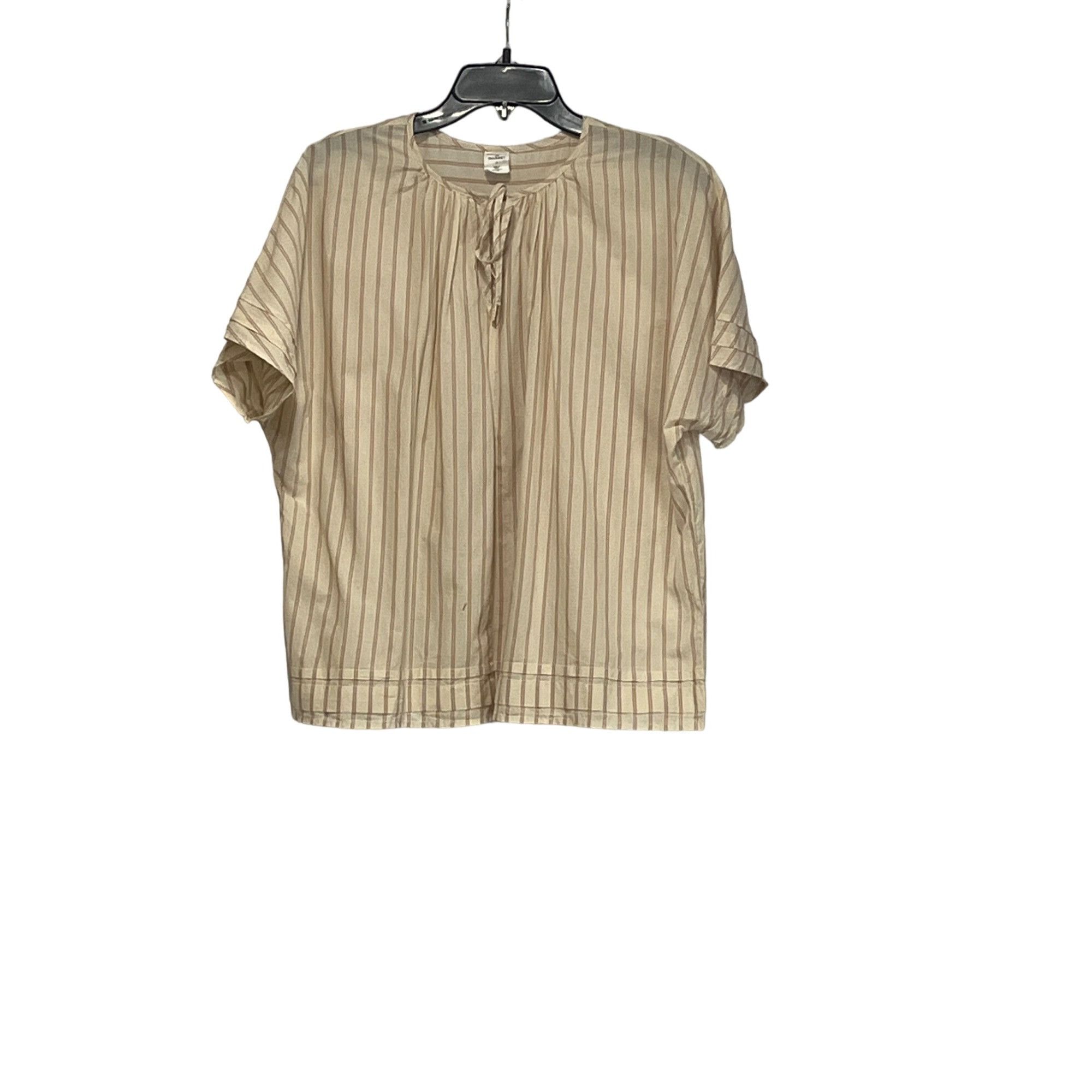 Other Melrose and Market Women’s Pintuck Trim Striped Peasant Blou Size M / US 6-8 / IT 42-44 - 8 Thumbnail