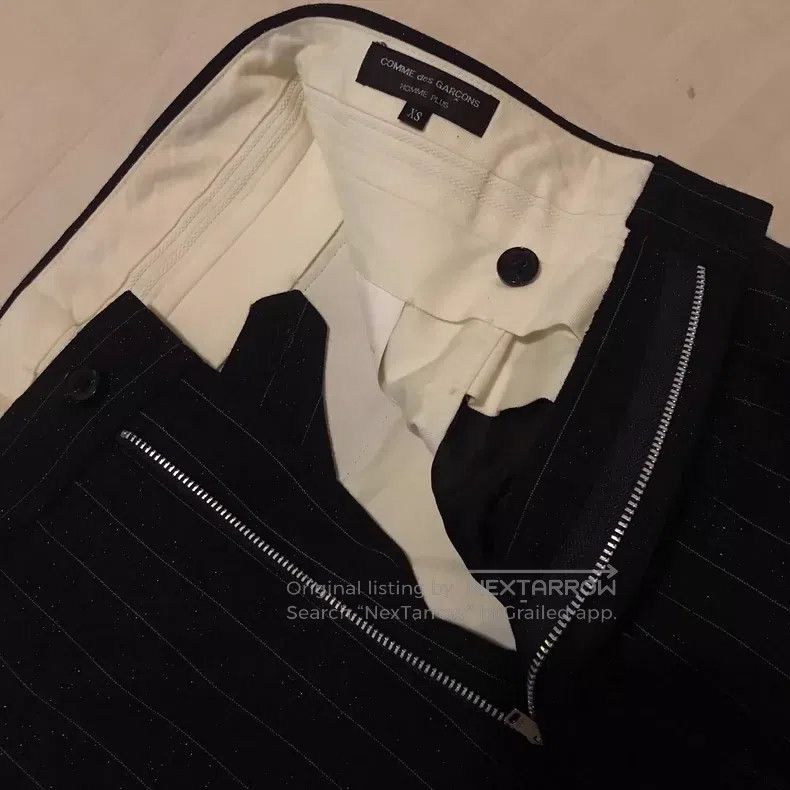 Comme des Garcons Comme Des Garcons size XS Loose Straight Striped Glitterin Size 23" - 3 Thumbnail