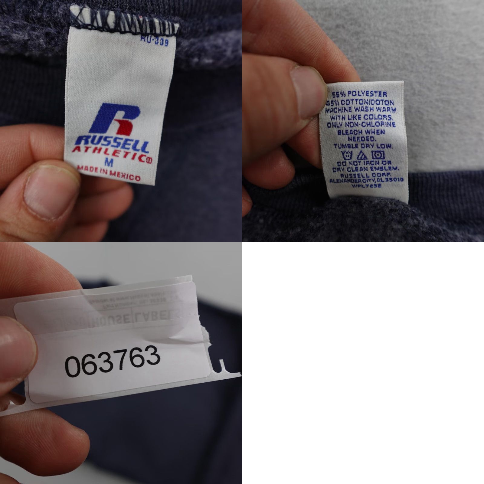 Russell Athletic VINTAGE Russell Athletic Sweatshirt Mens Medium Blue Crewneck Pullover Sweater Size US M / EU 48-50 / 2 - 8 Thumbnail