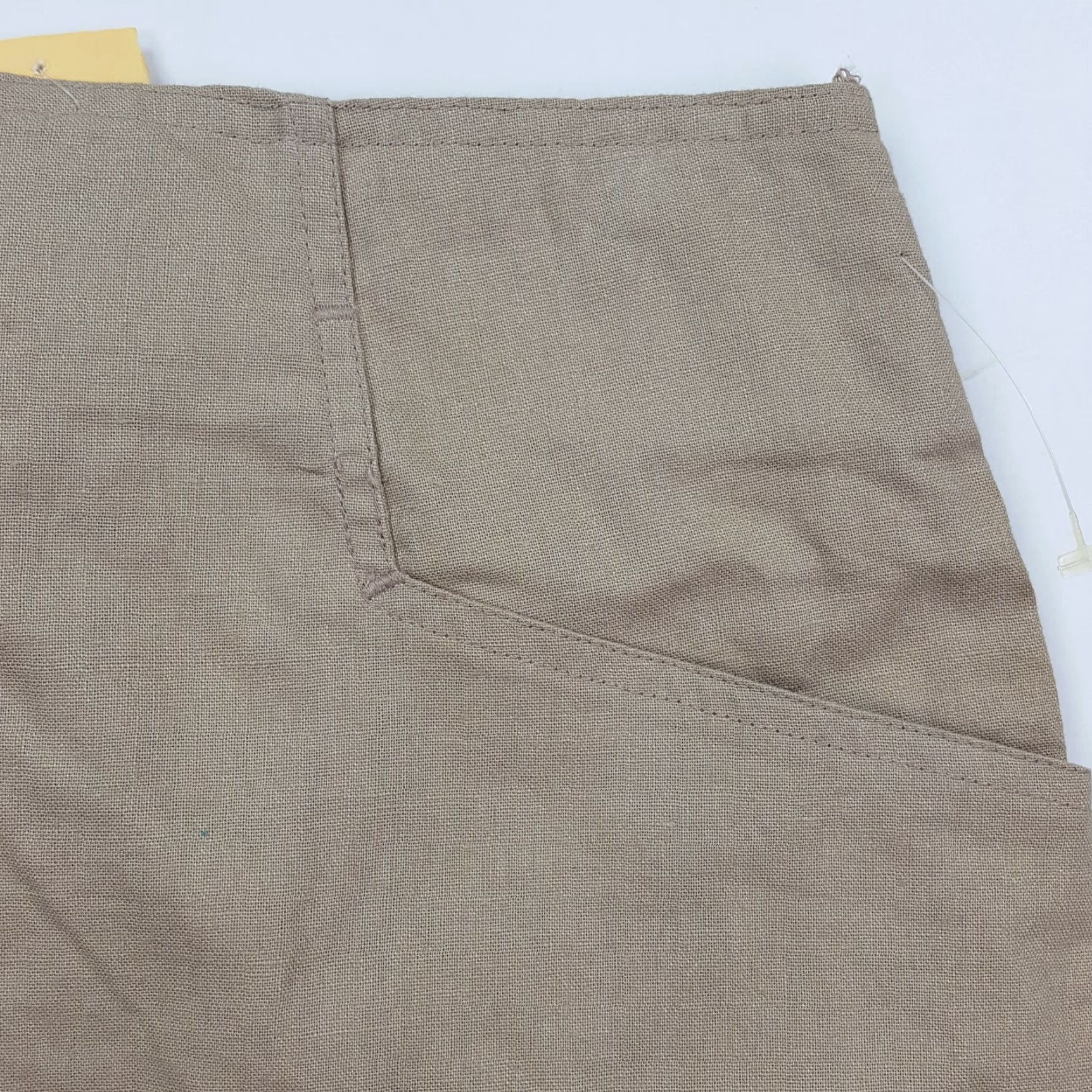Vintage VINTAGE Gitano Skirt Womens 8 Brown Woven Pencil Knee Length 80s 90s Retro All Seasons Pockets Size 30" / US 8 / IT 44 - 3 Thumbnail