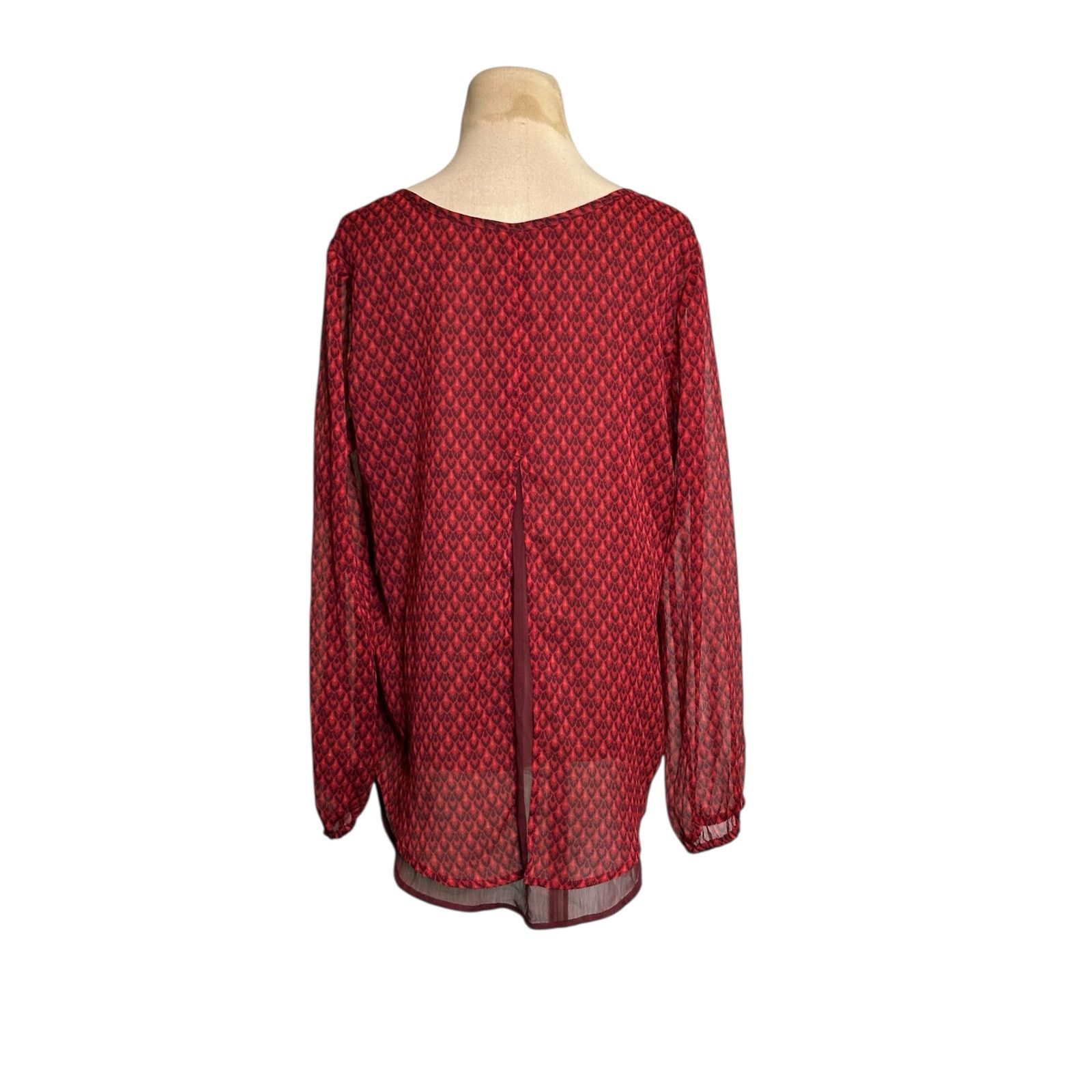 Lucky Brand Lucky Brand ref print long sleeved tunic blouse size Medium Size M / US 6-8 / IT 42-44 - 7 Thumbnail