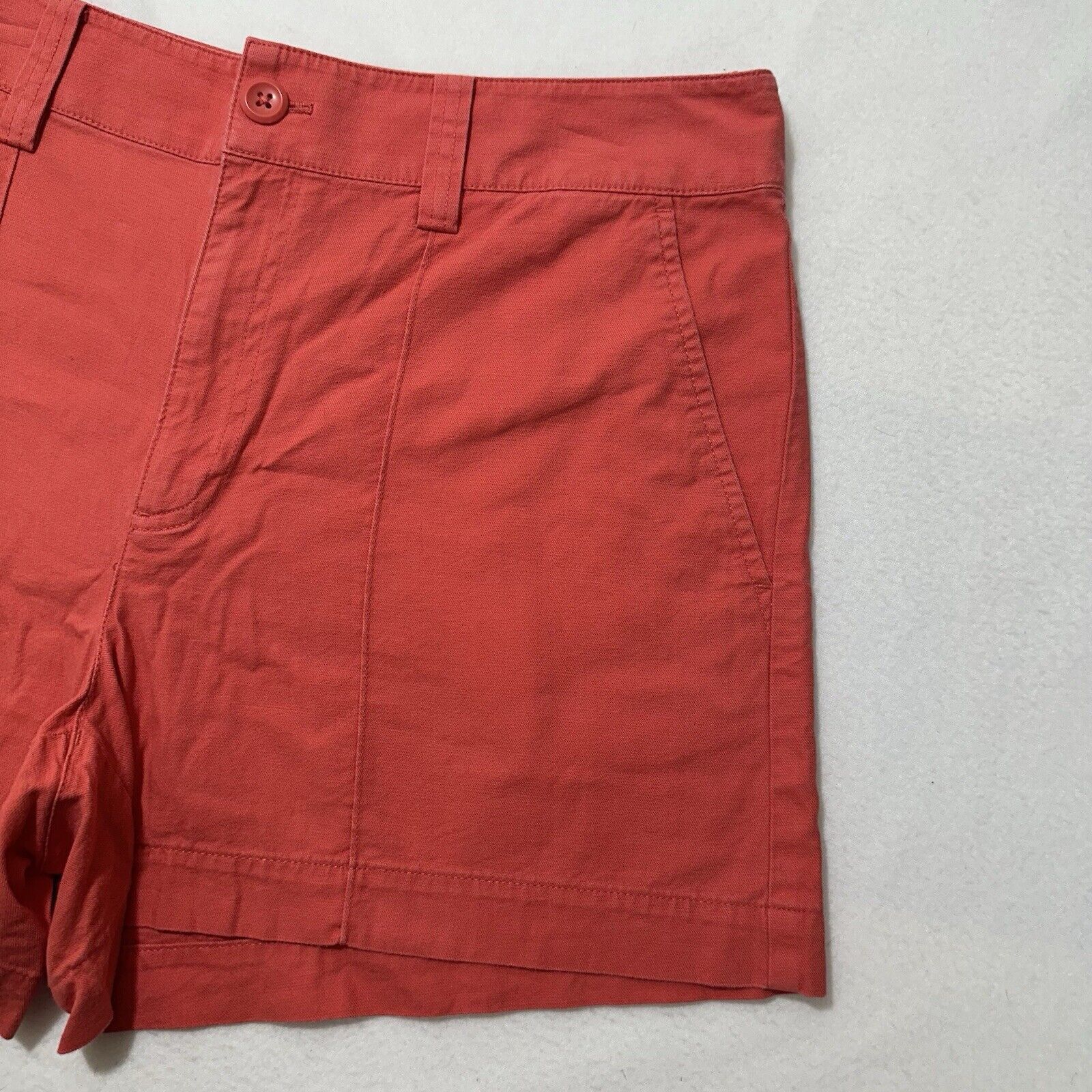 Loft LOFT 8 4" Inseam Chino Flat Front Pink High Rise Shorts Size 30" / US 8 / IT 44 - 2 Thumbnail