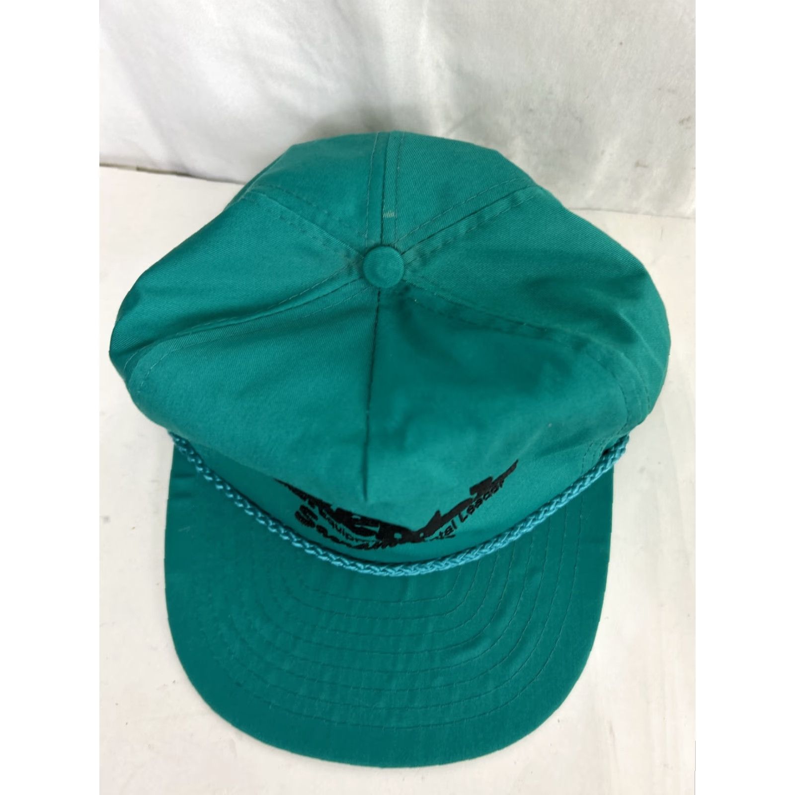 Vintage VINTAGE Nissin Baseball Cap Hat Strap Back Green Teal One Size Men US Rentals Sacramento Chord Nissin Size ONE SIZE - 2 Thumbnail