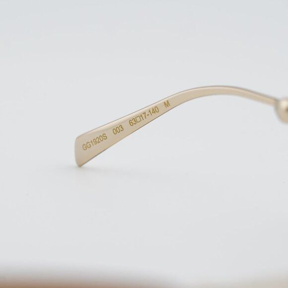 Gucci Gucci GG1920S 003 Sunglasses Shiny Endura Gold with Pearl Size ONE SIZE - 7 Thumbnail