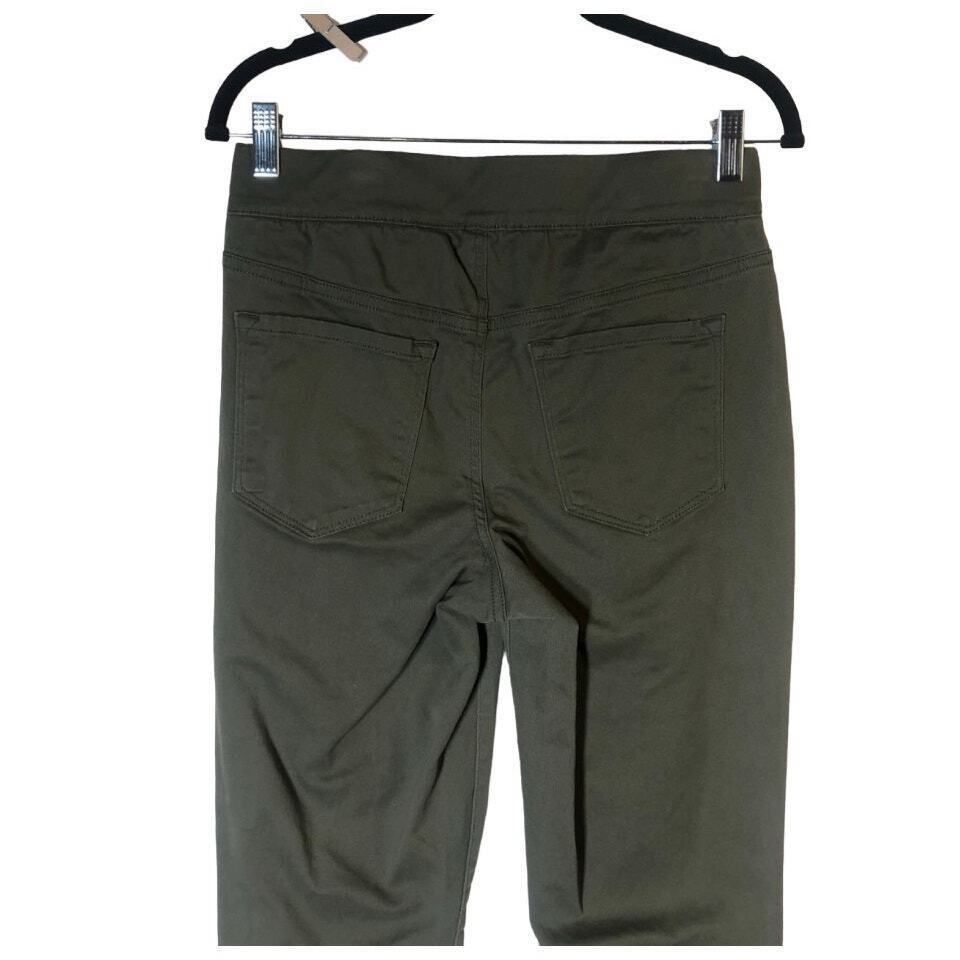 Nine West Nine West Pull On Skinny Ankle Pants Size 6 Army Green Elast Size 28" / US 6 / IT 42 - 4 Thumbnail