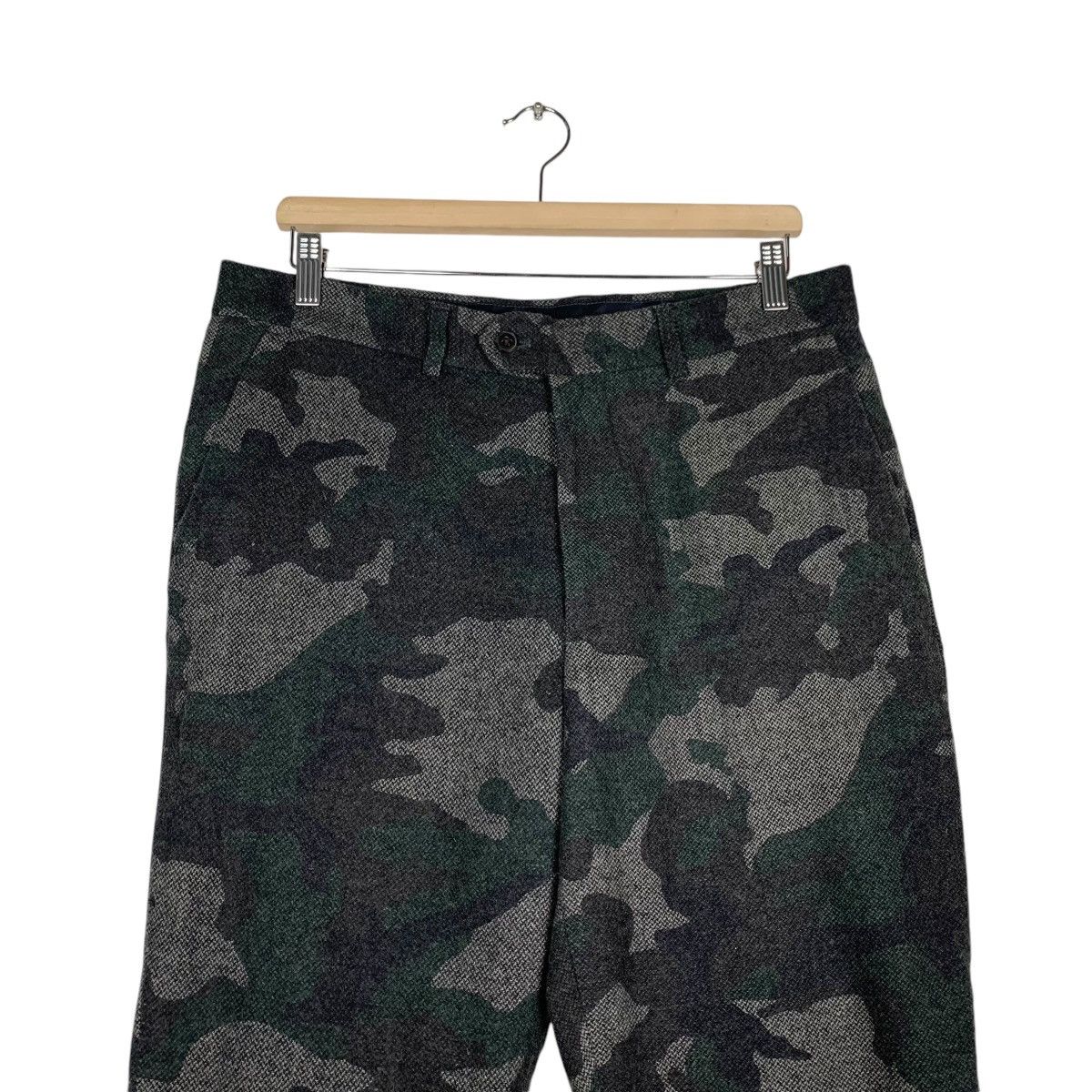 Global Work GLOBAL WORK Green Camo Casual Pant #1384-C63 Size US 34 / EU 50 - 2 Thumbnail