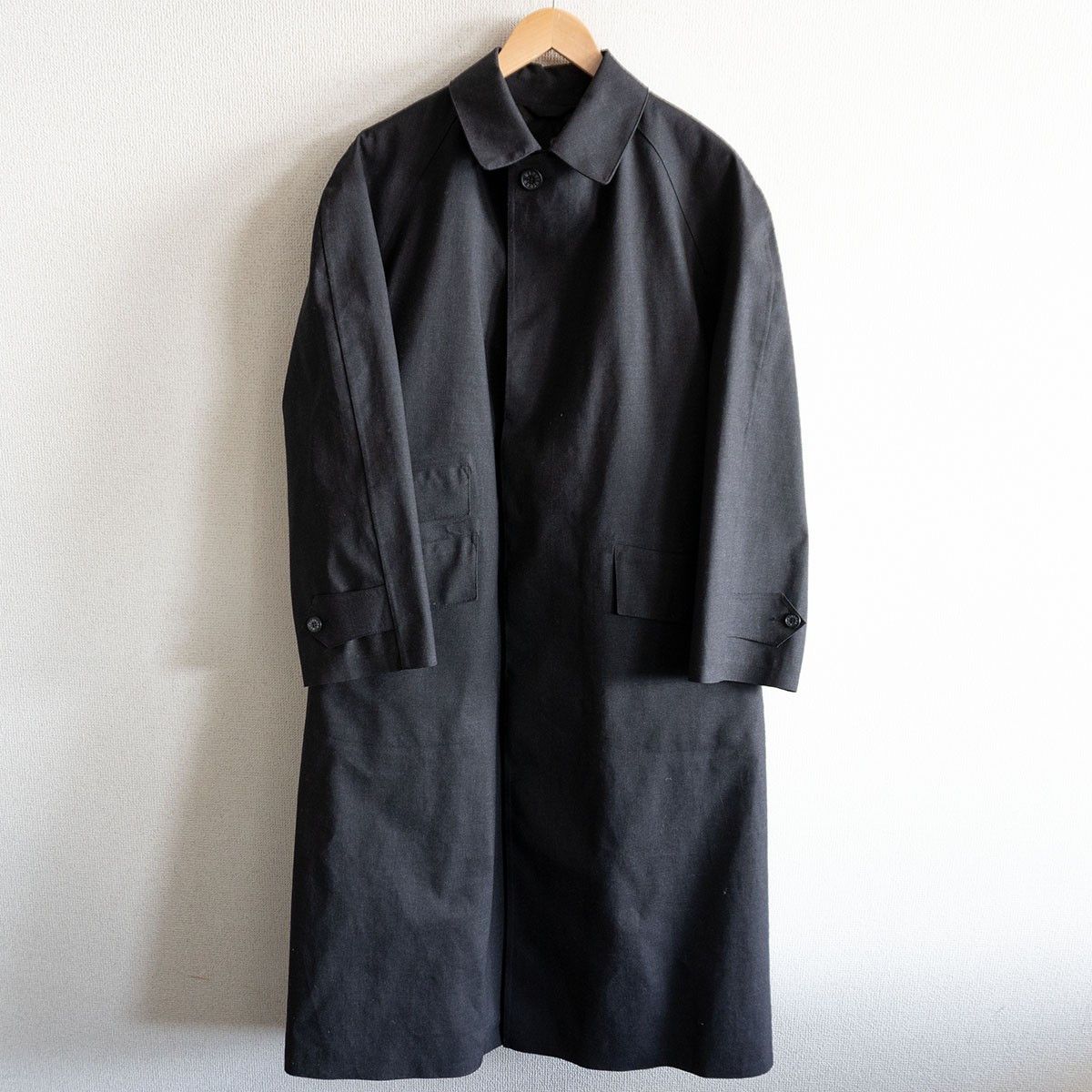 Mackintosh Mackintosh Rubberized Wool Balmacaan Coat Gray Size 38 Size US XL / EU 56 / 4 - 1 Thumbnail