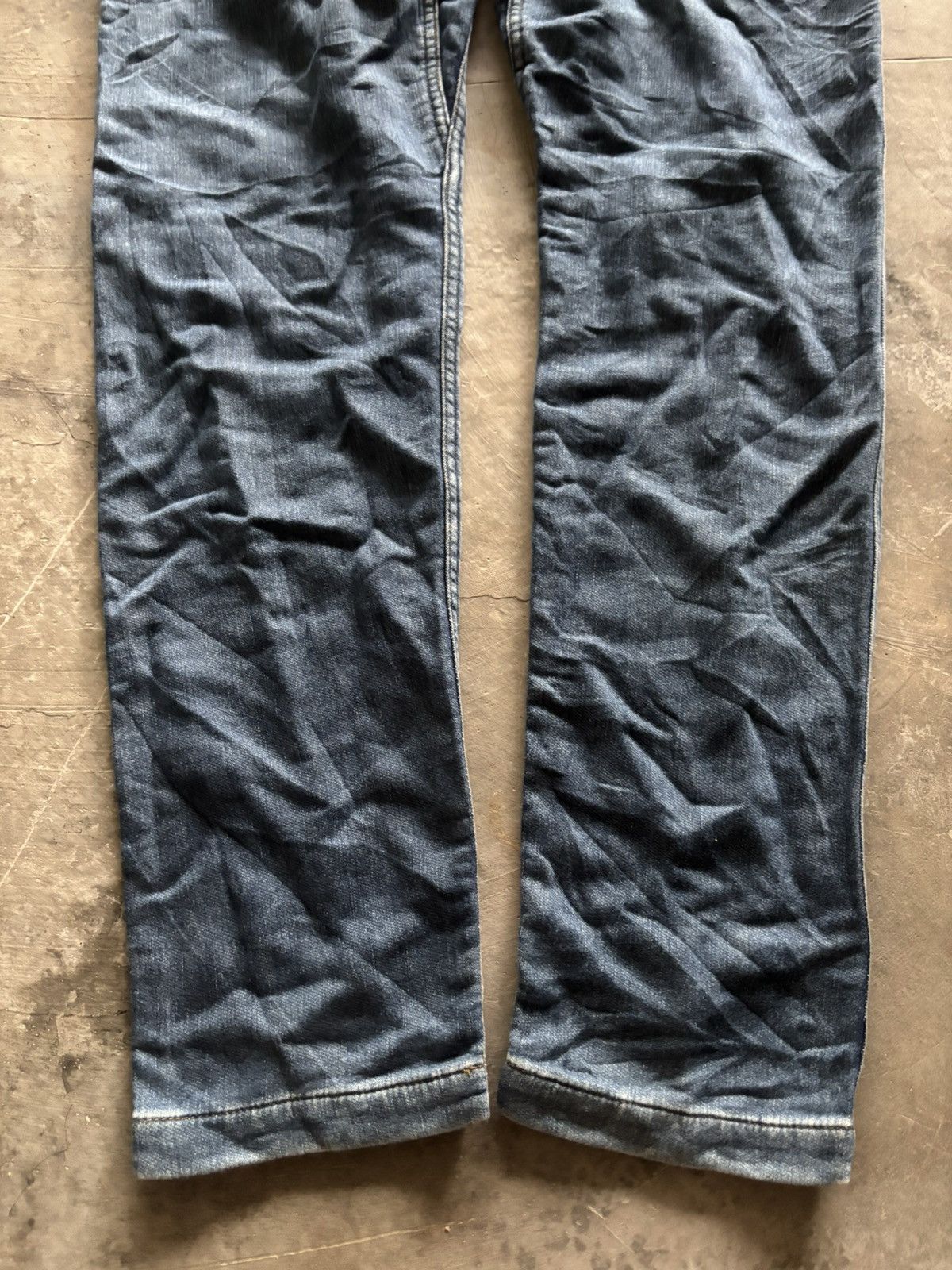 Hysteric Glamour × Japanese Brand RARE HYSTERIC GLAMOUR sweatpant denim distressed patchwork Size US 31 - 18 Thumbnail
