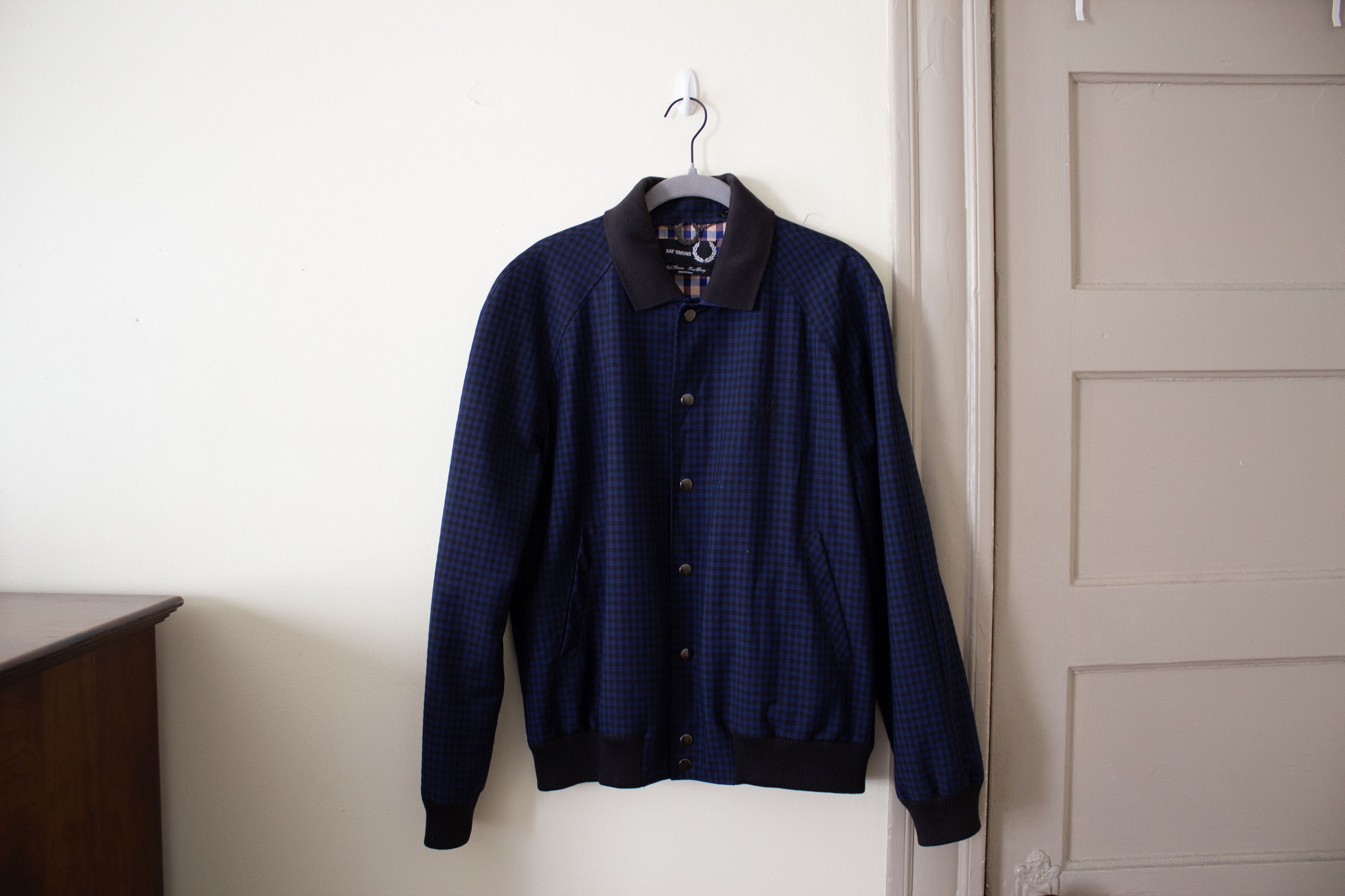 Fred Perry × Raf Simons Fred Perry x Raf Simons Check Bomber Jacket Size US XXS / EU 40 - 2 Thumbnail
