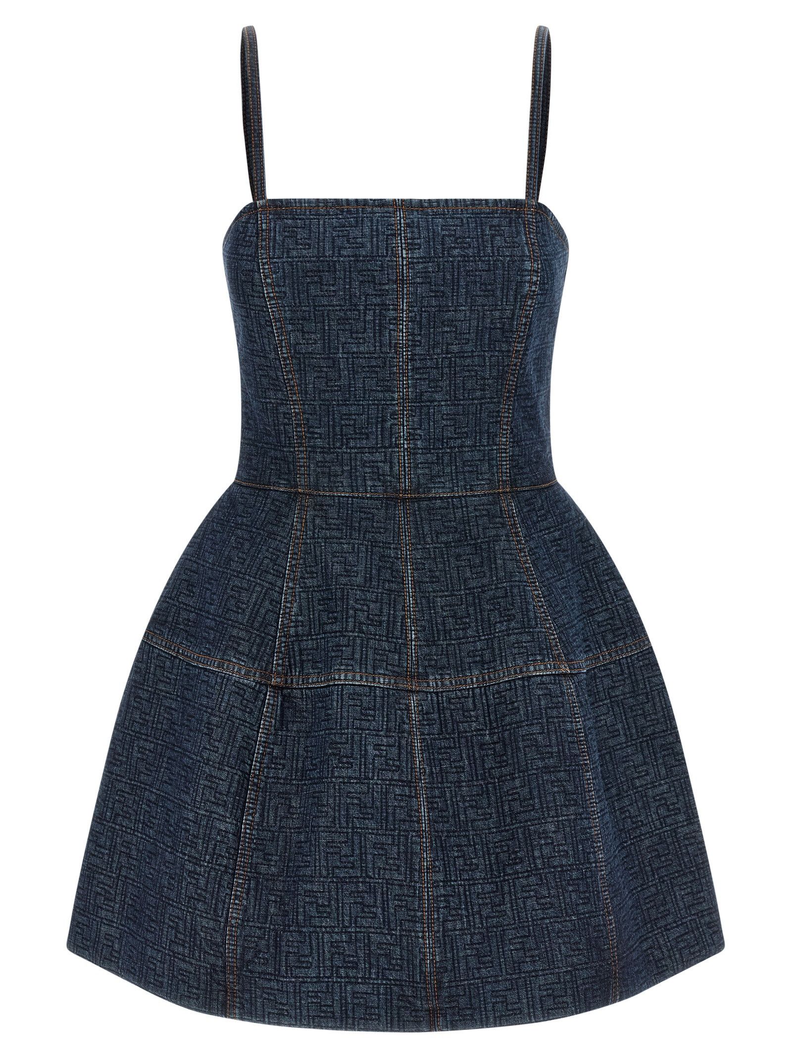 Fendi 'FF' denim dress Size M / US 6-8 / IT 42-44 - 1 Thumbnail