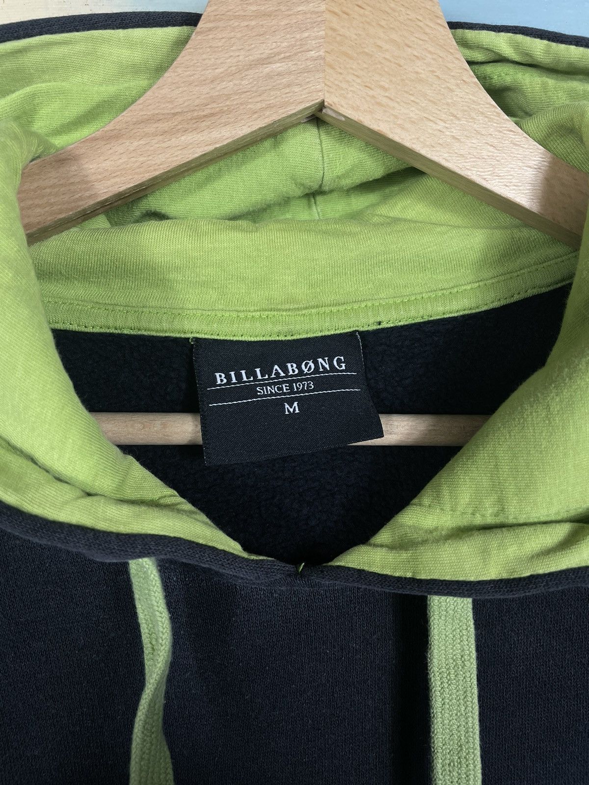 Billabong × Vintage Billabong Washed Black Retro 00s Loose Baggy Oversize Hoodie Size US M / EU 48-50 / 2 - 5 Thumbnail