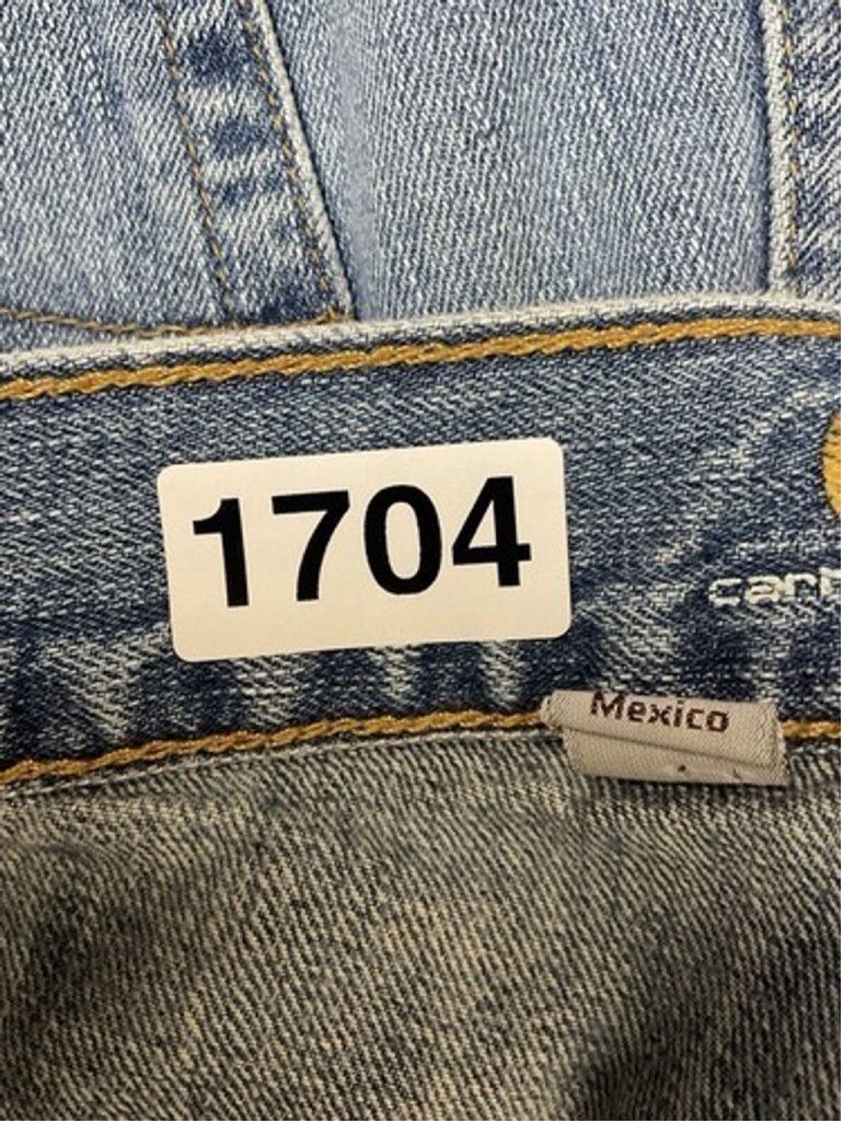 Carhartt Carhartt Blue Denim Relaxed Fit Straight Leg Jeans Men 38x32 Size US 38 / EU 54 - 4 Thumbnail