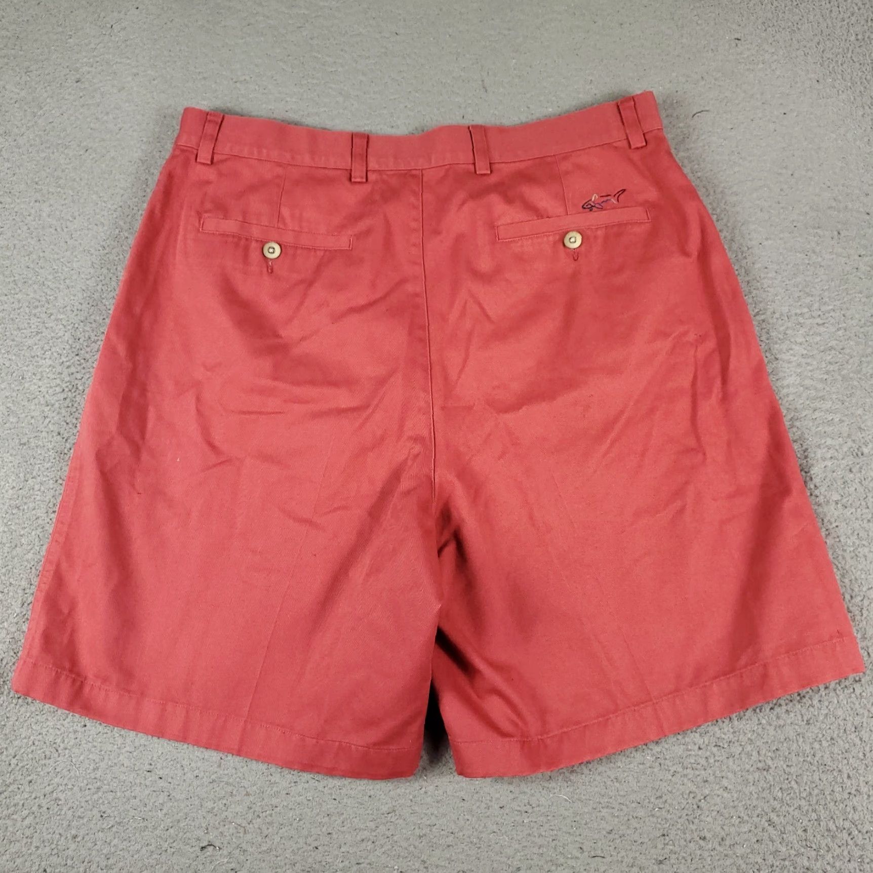Vintage VINTAGE Greg Norman Mens Shorts Size 36 Red Chino Casual Golf Flat Front Cotton Size US 36 / EU 52 - 7 Thumbnail
