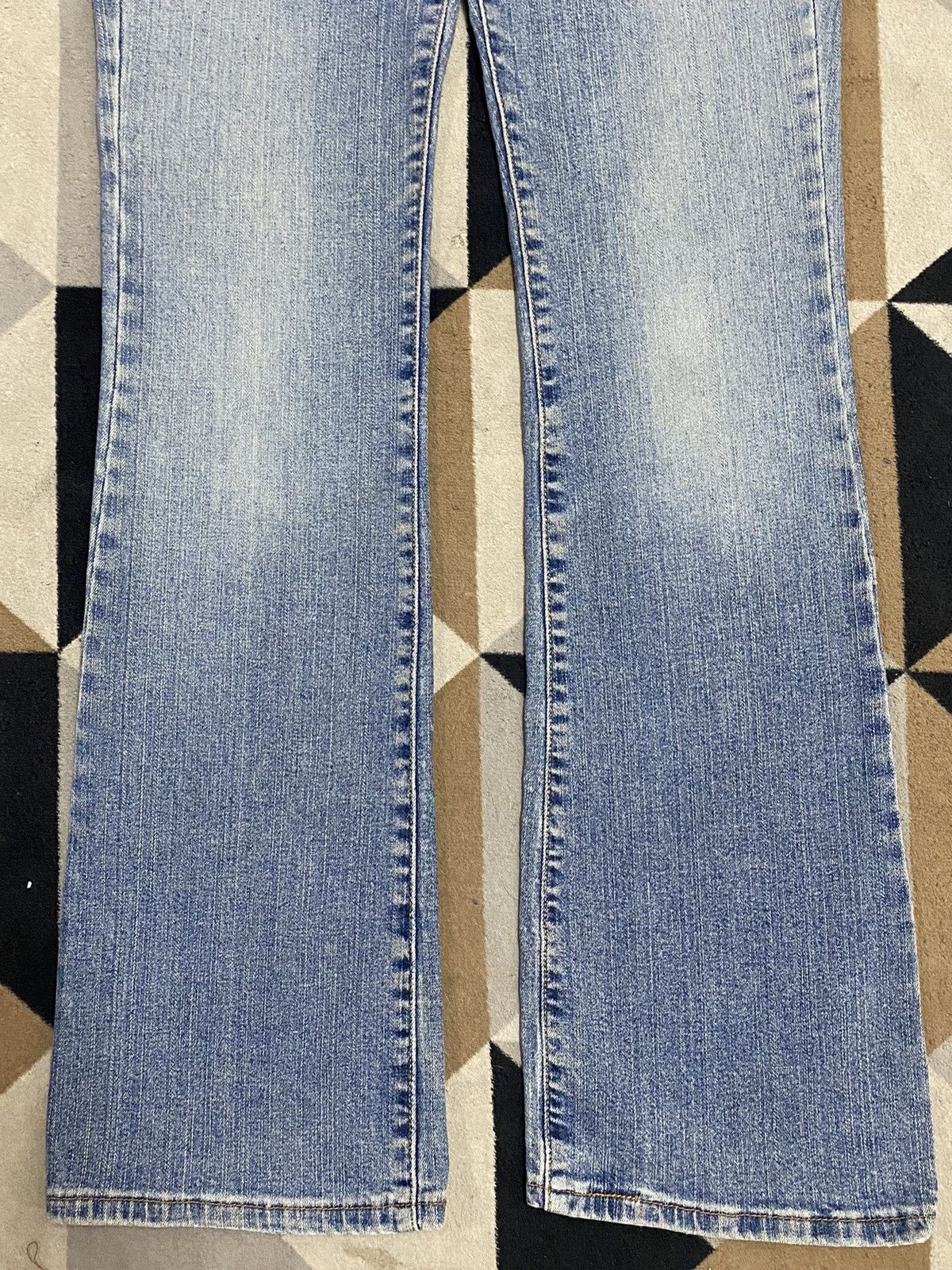 Levi's Vintage Levis Blue Wash Flare Jeans Size 29" - 5 Thumbnail