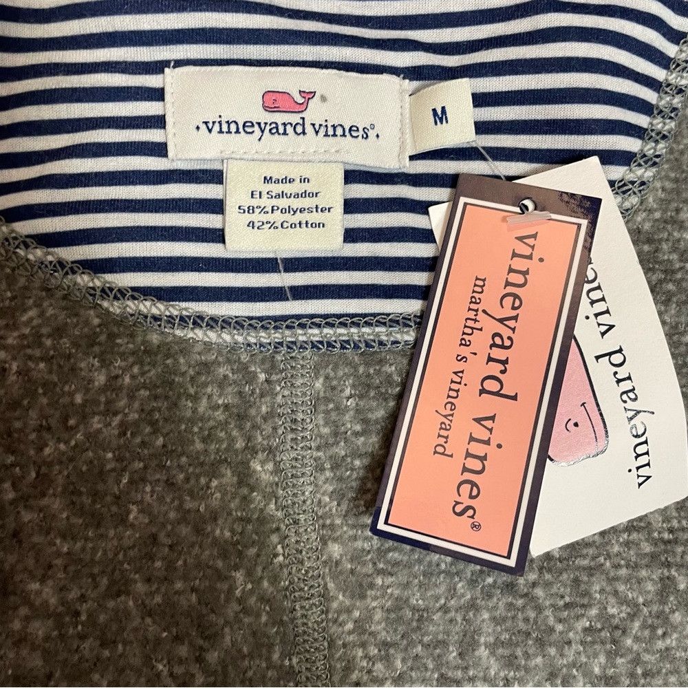 Vineyard Vines NWT New Vineyard Vines Grey Sweater Fleece Open Jacket Size Size M / US 6-8 / IT 42-44 - 5 Thumbnail