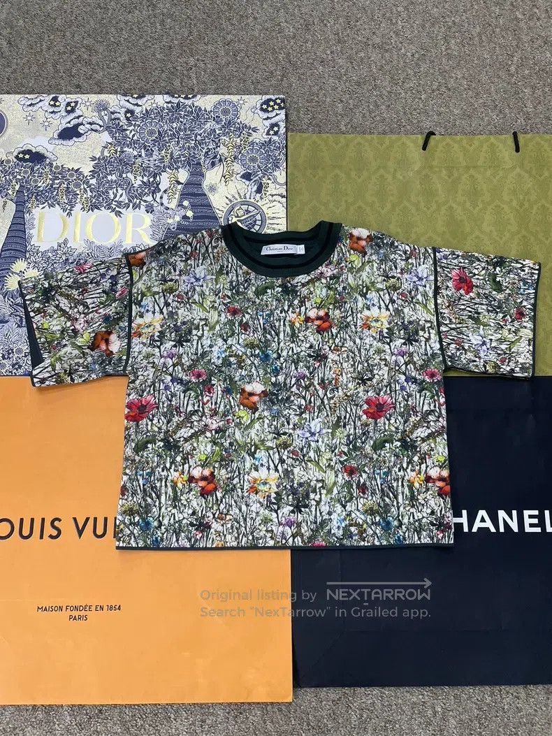 Dior Dior Floral short sleeves Size XXS / US 00 / IT 34 - 1 Thumbnail