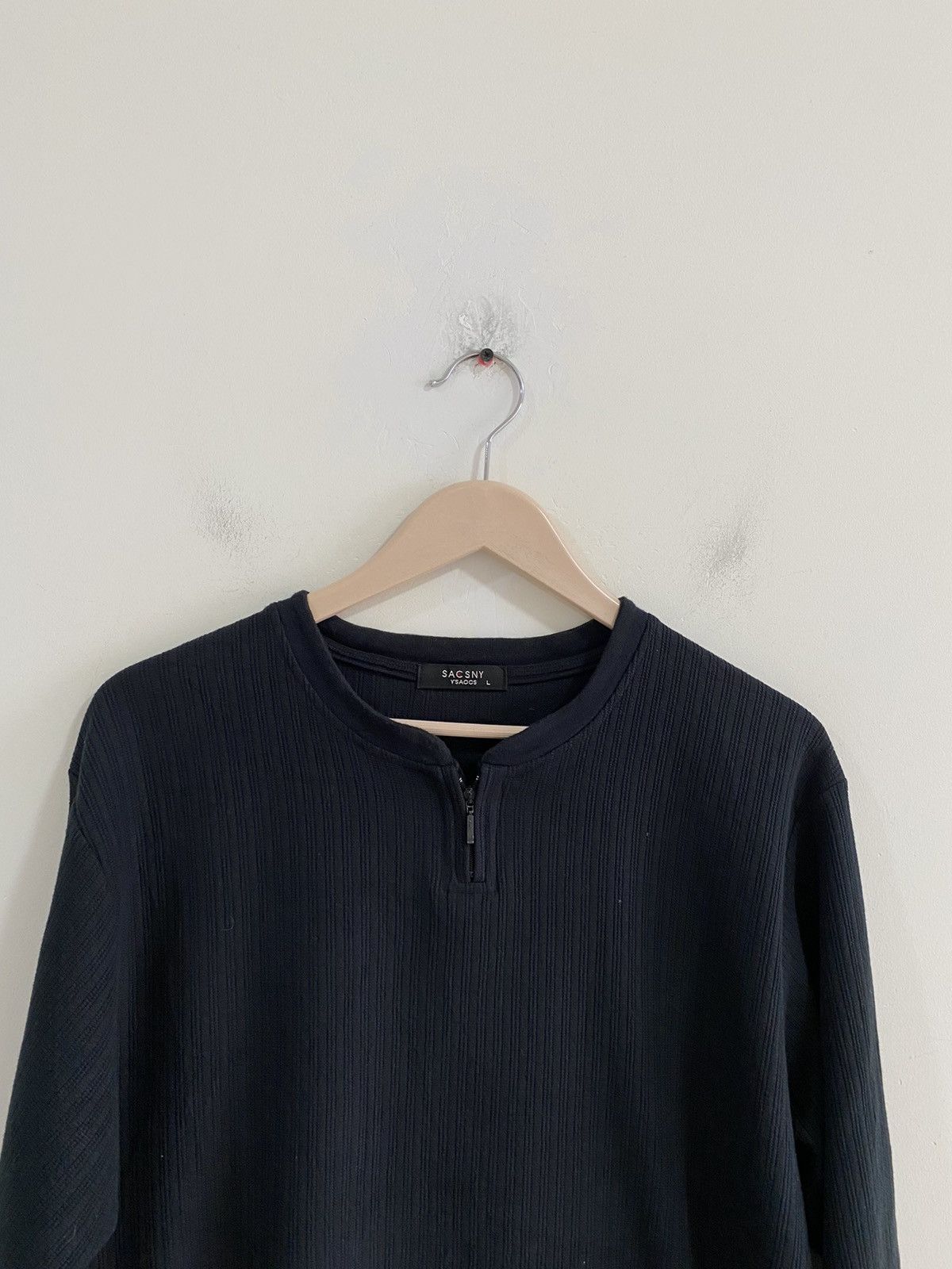 Yohji Yamamoto Saucony by Yohji Yamamoto Long Sleeve Zipper T Shirt Size US L / EU 52-54 / 3 - 2 Thumbnail