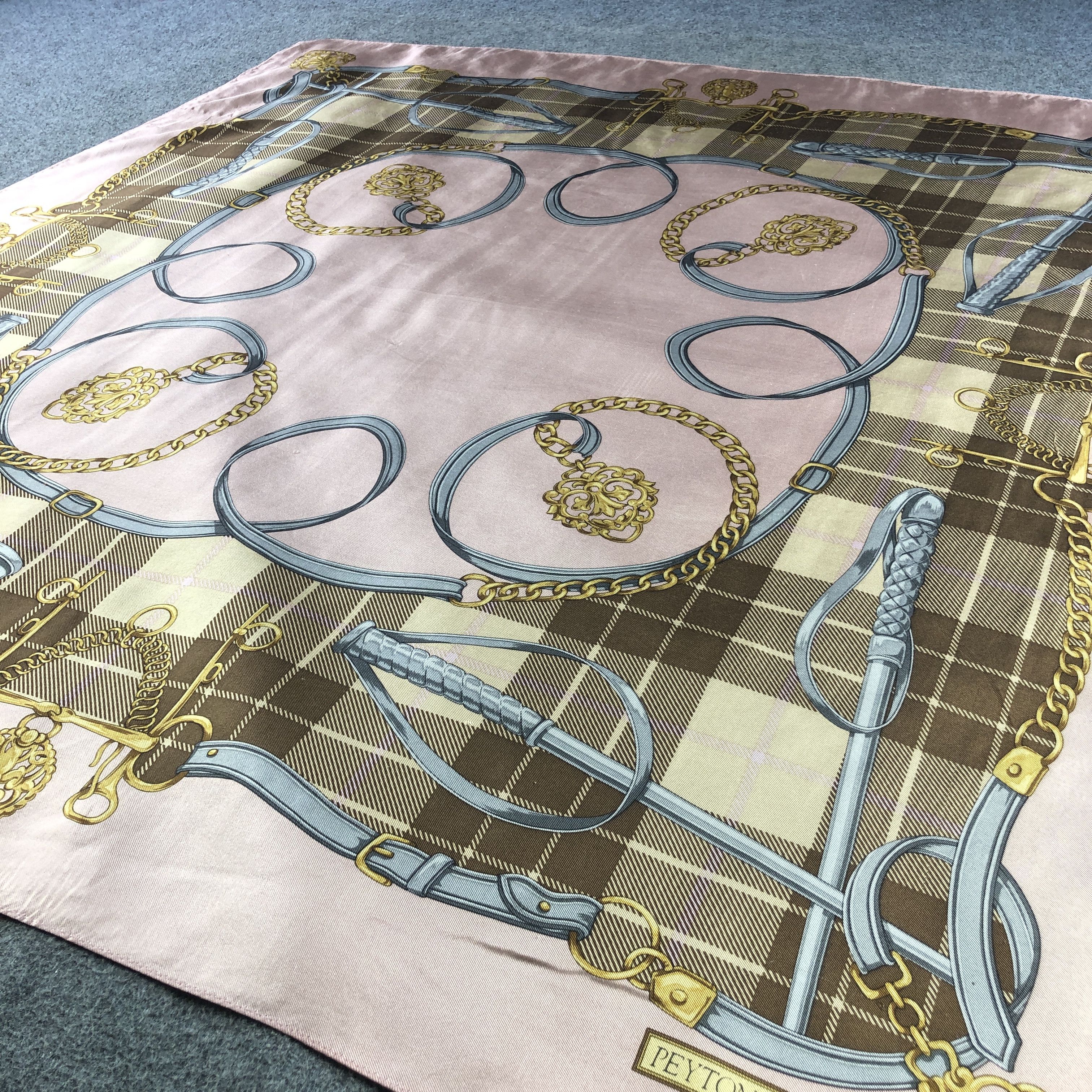 PPFM Peyton Place Luxury Silk Scarf M1071 Size ONE SIZE - 3 Thumbnail